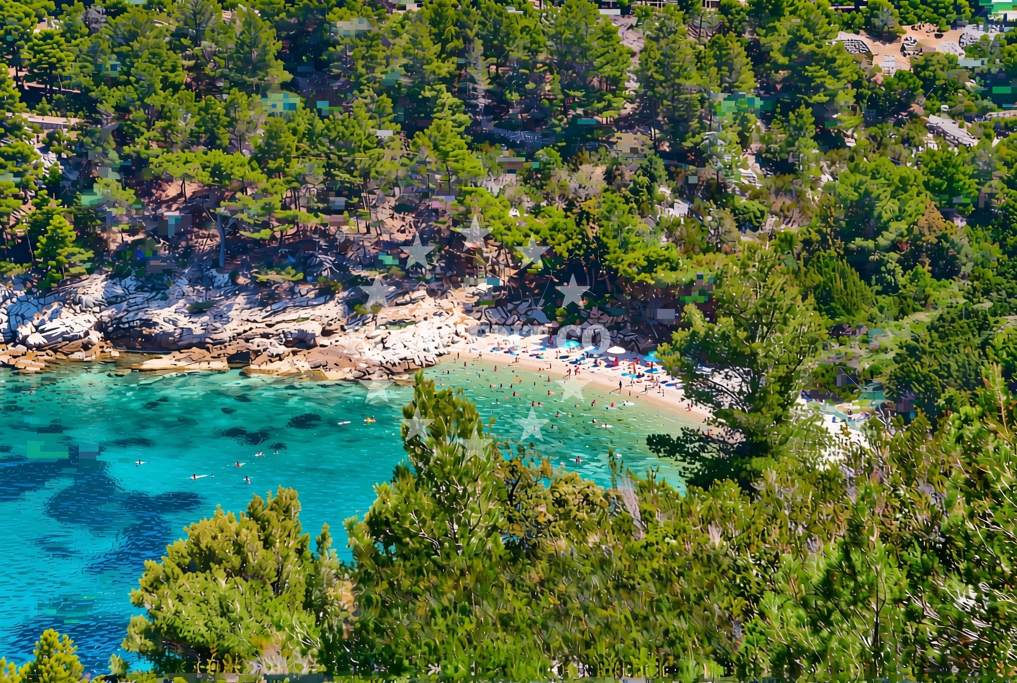Additional view of Gradac beach in dol 8, Vis