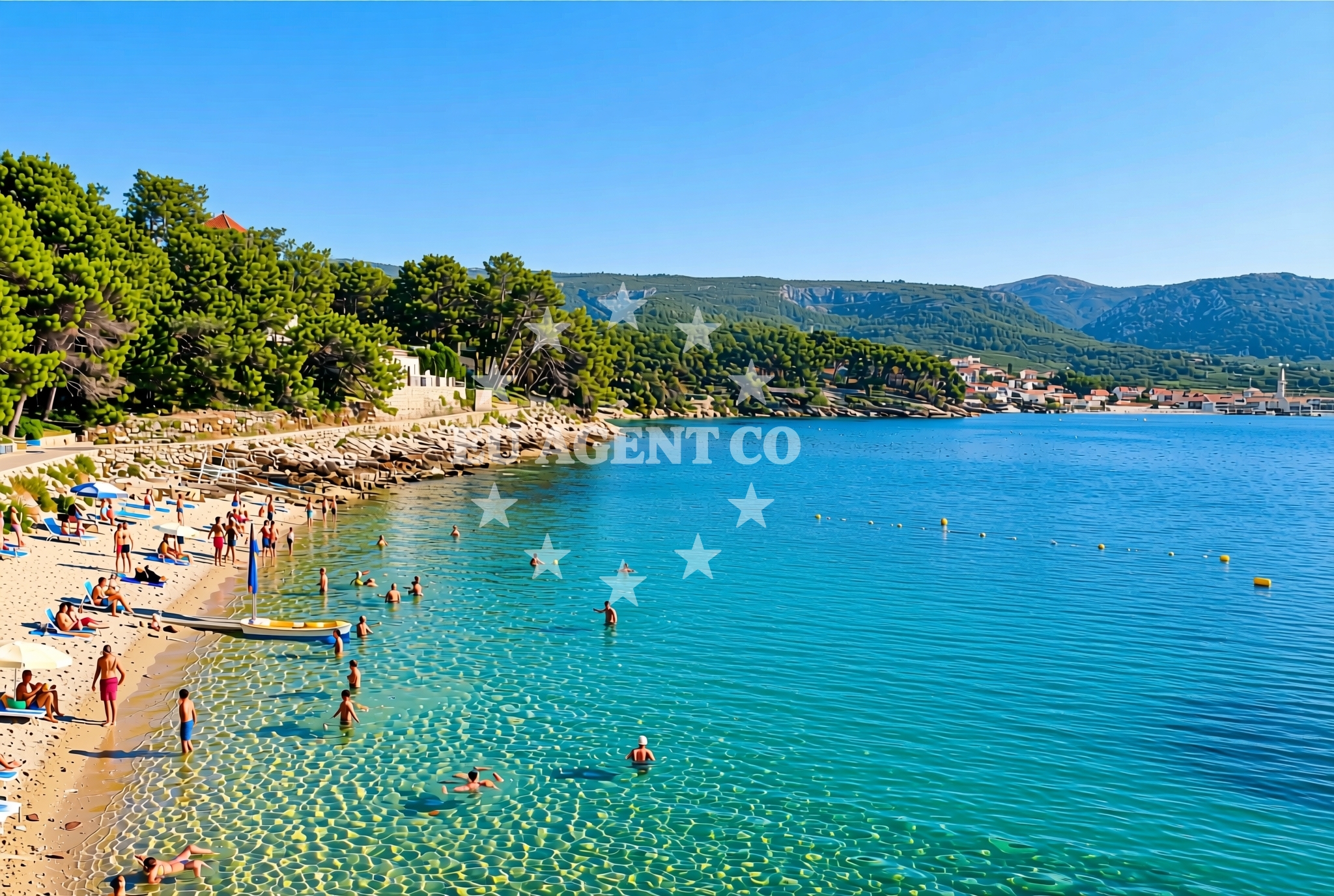 Additional view of Gradina (dog beach), Jelsa (Hvar) Beach in Gradina (plaža za pse)