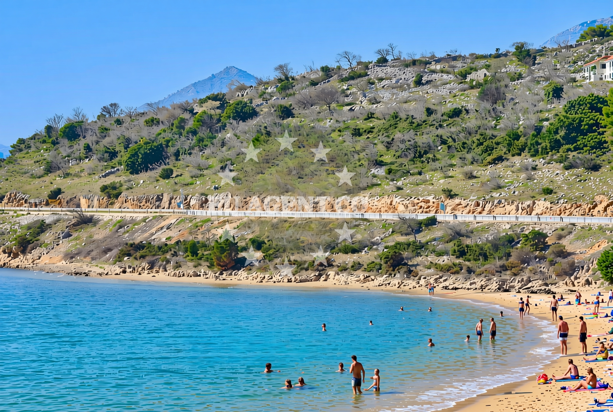 Overview of Gradina, Seline Beach in Gradina