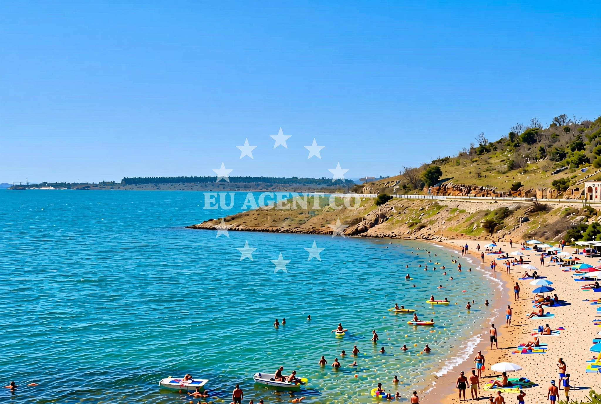 Beach facilities and surroundings at Gradina, Seline Beach in Gradina