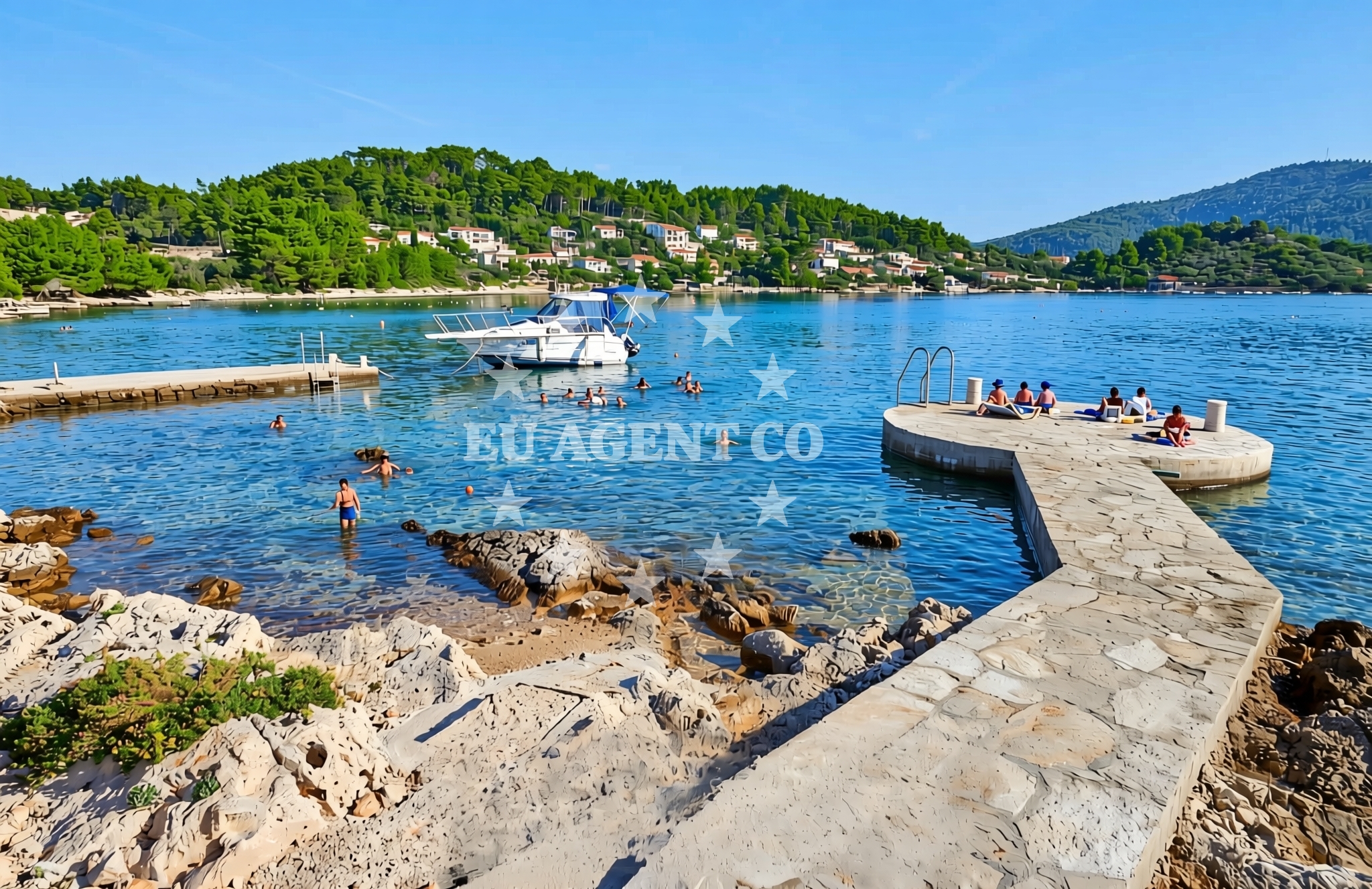 Additional view of Gradina zapad, Vela Luka (Korčula) Beach in Gradina zapad