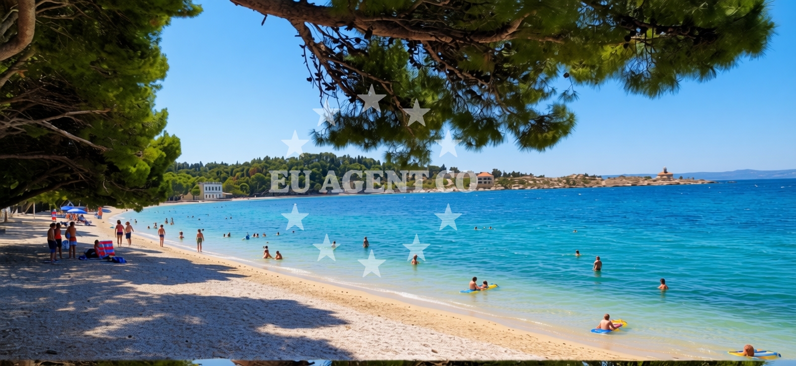 Sea and coastal view of Gradska beach in ŠETALIŠTE DR FRANJE TUĐMANA 6, Makarska