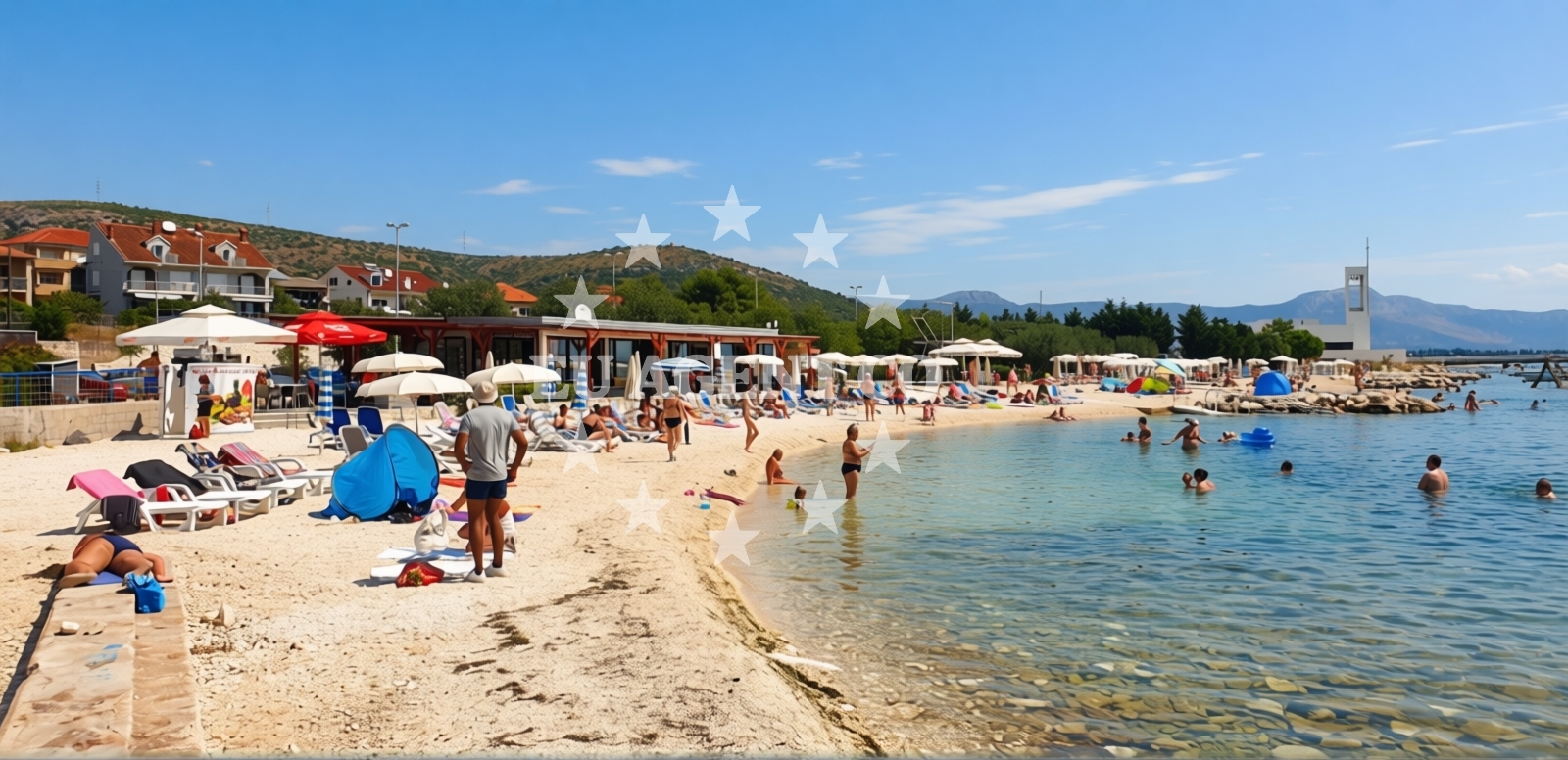 Shoreline and swimming area at Gradska Plaza Trogir in Put Gradine 66, Trogir