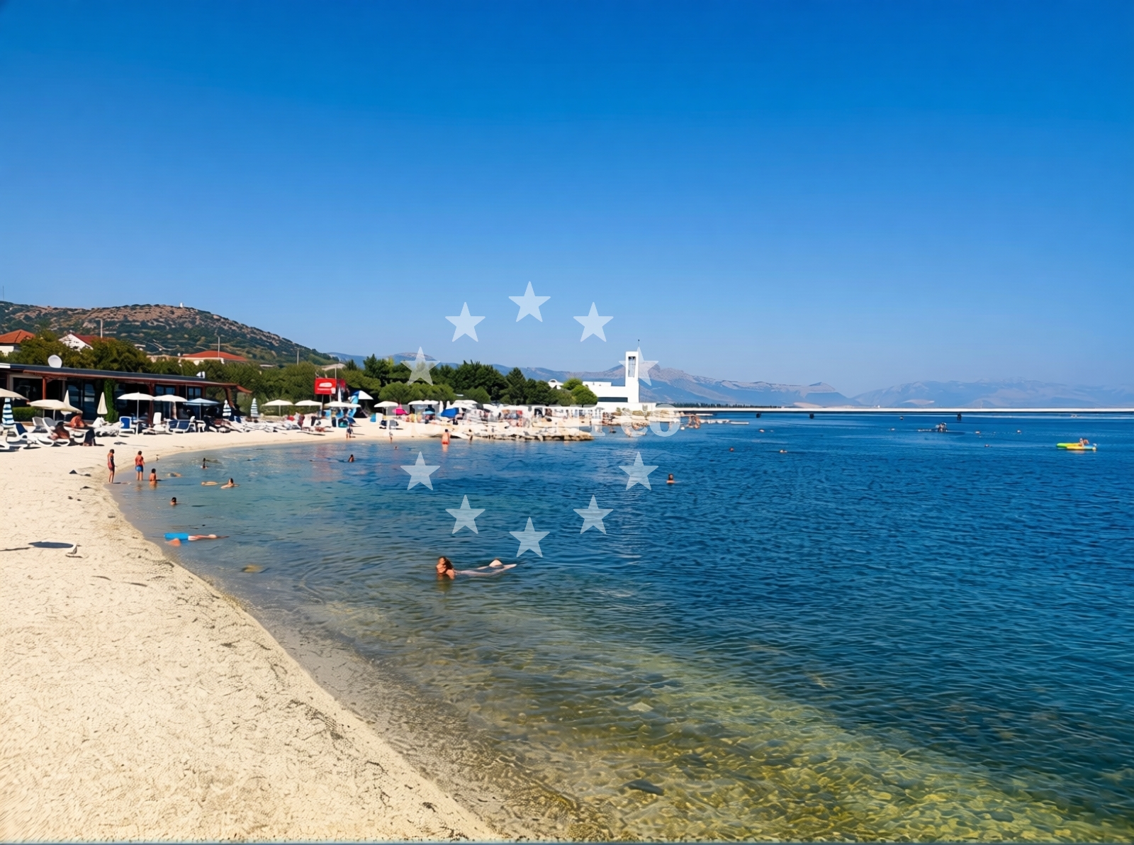 Sea and coastal view of Gradska Plaza Trogir in Put Gradine 66, Trogir