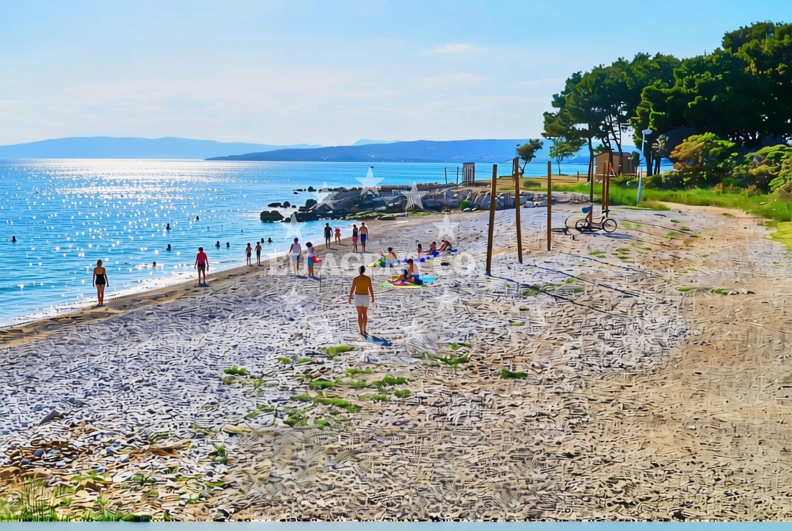 Additional view of Gramagul, Punat (Krk) Beach in Gramagul