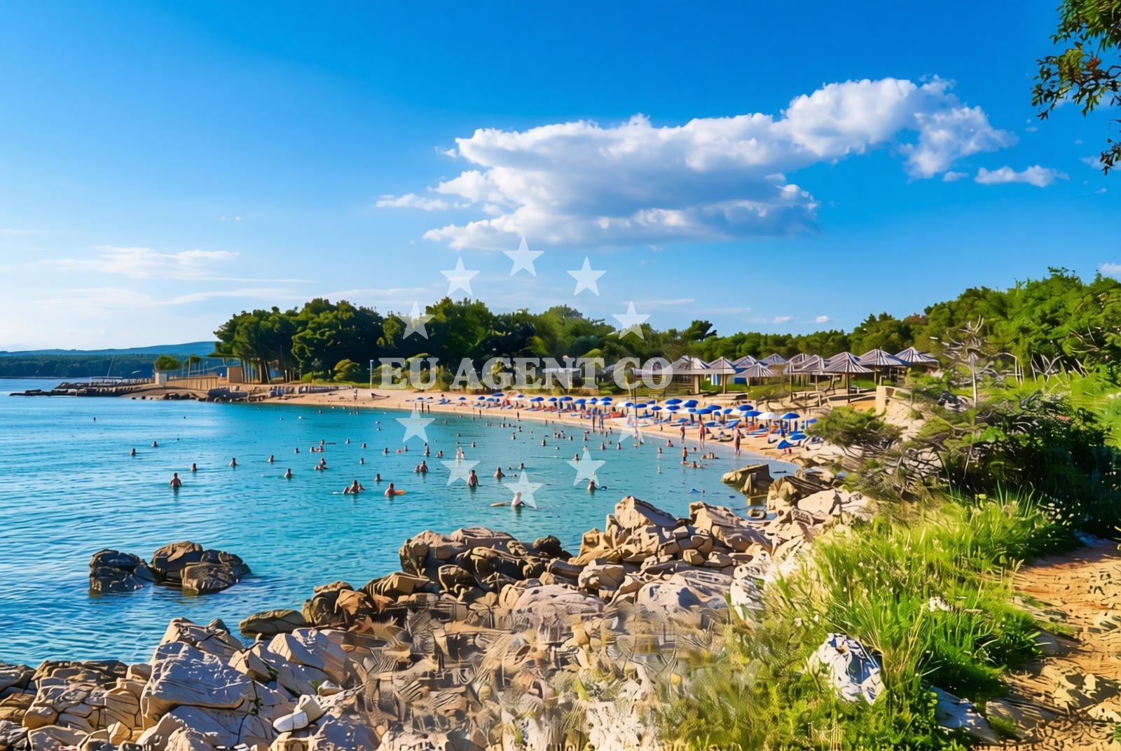 Additional view of Gramagul, Punat (Krk) Beach in Gramagul