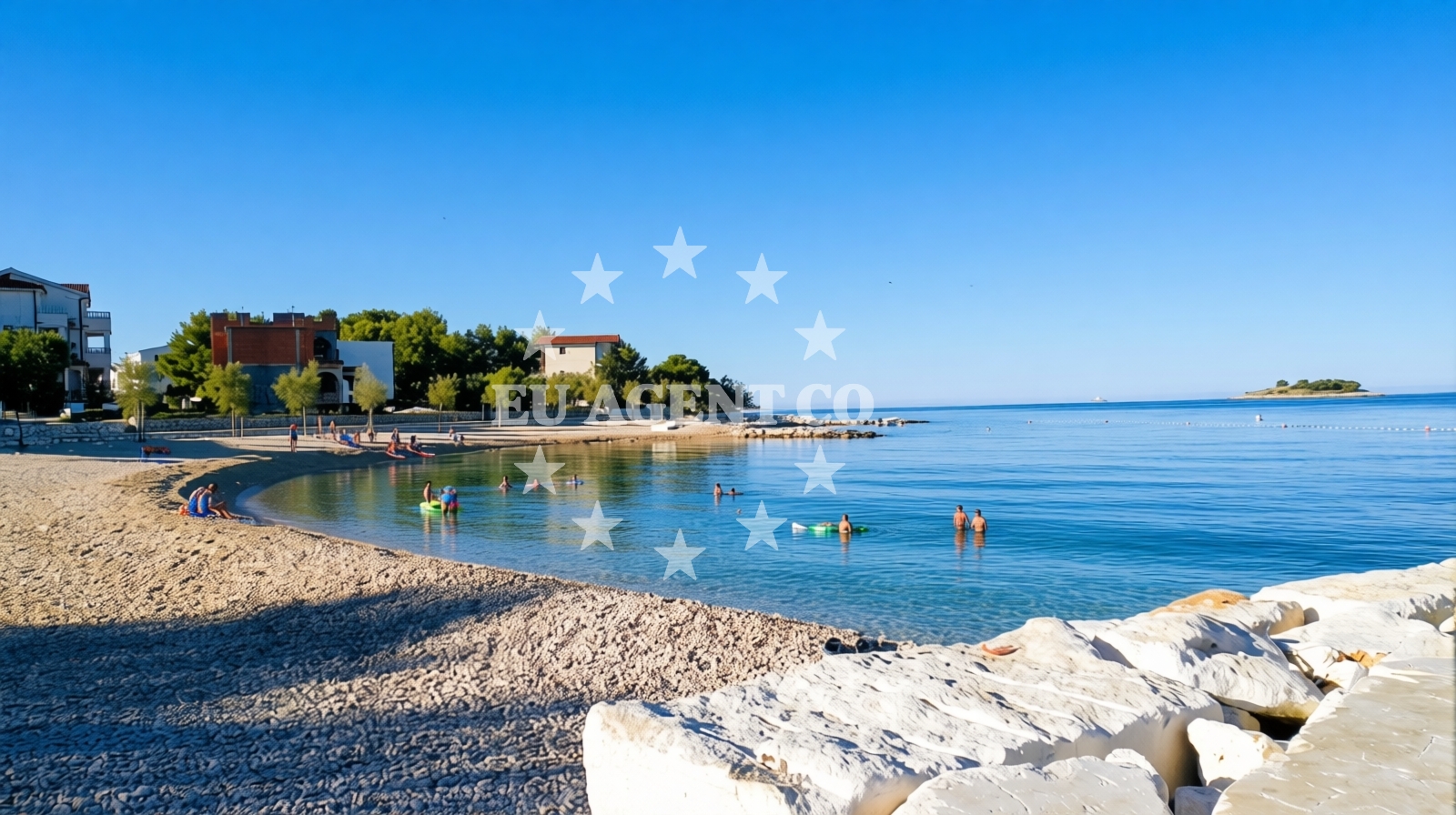 Additional view of Grgic beach in , Rogoznica