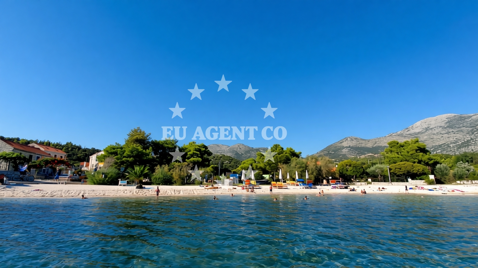 Sea and coastal view of Grgurici II beach in 58 Grgurići, Slano