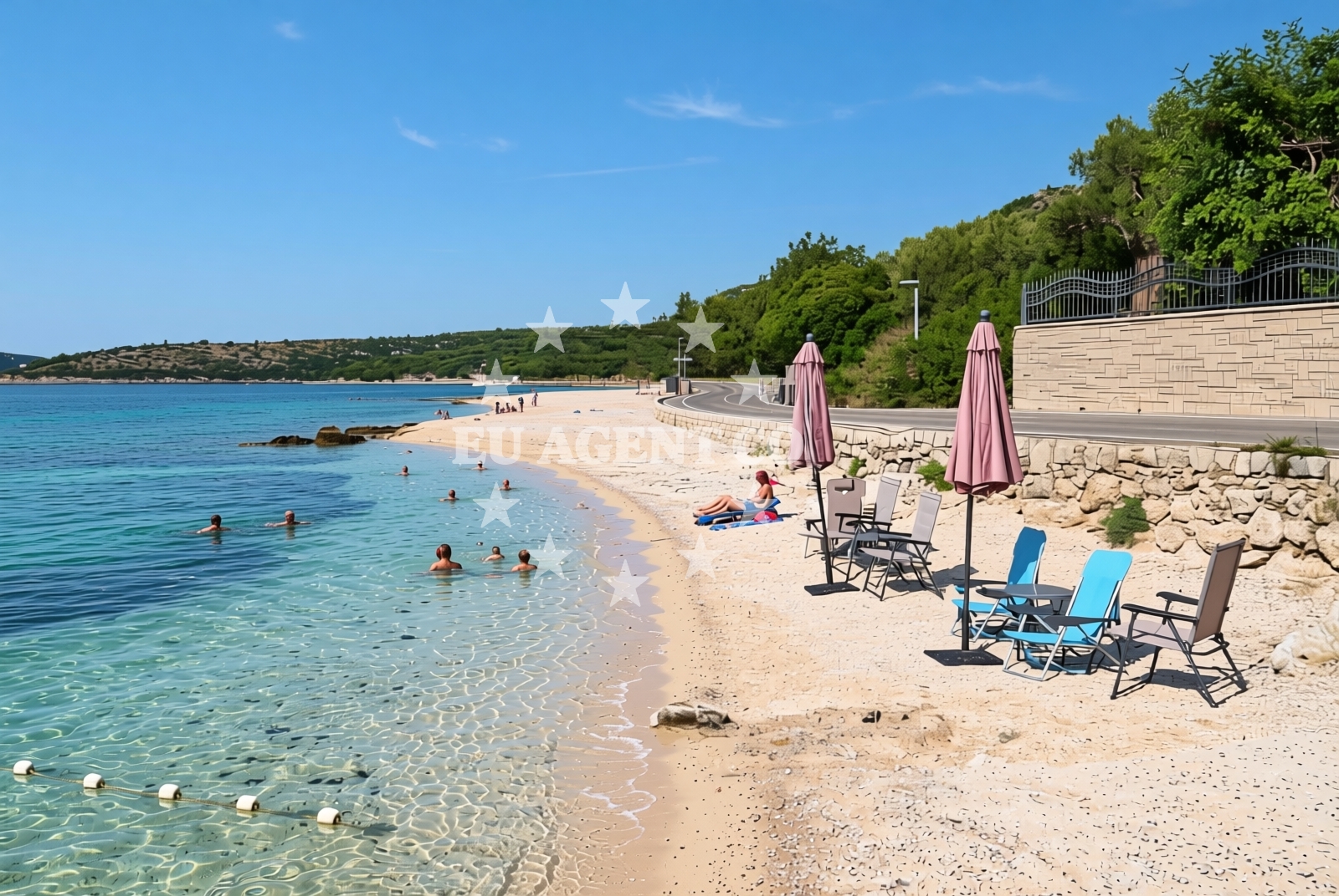Overview of Grgurići istok, Slano Beach in Grgurići istok
