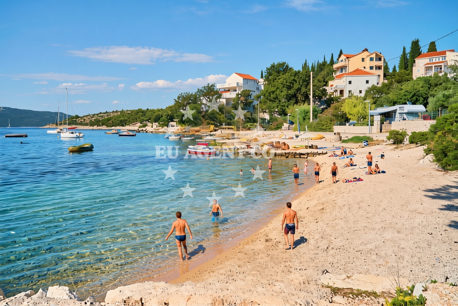Overview of Grgurići zapad, Slano Beach in Grgurići zapad
