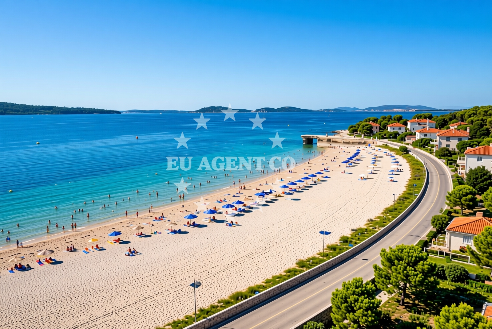 Overview of Grižine, Šibenik Beach in Grižine