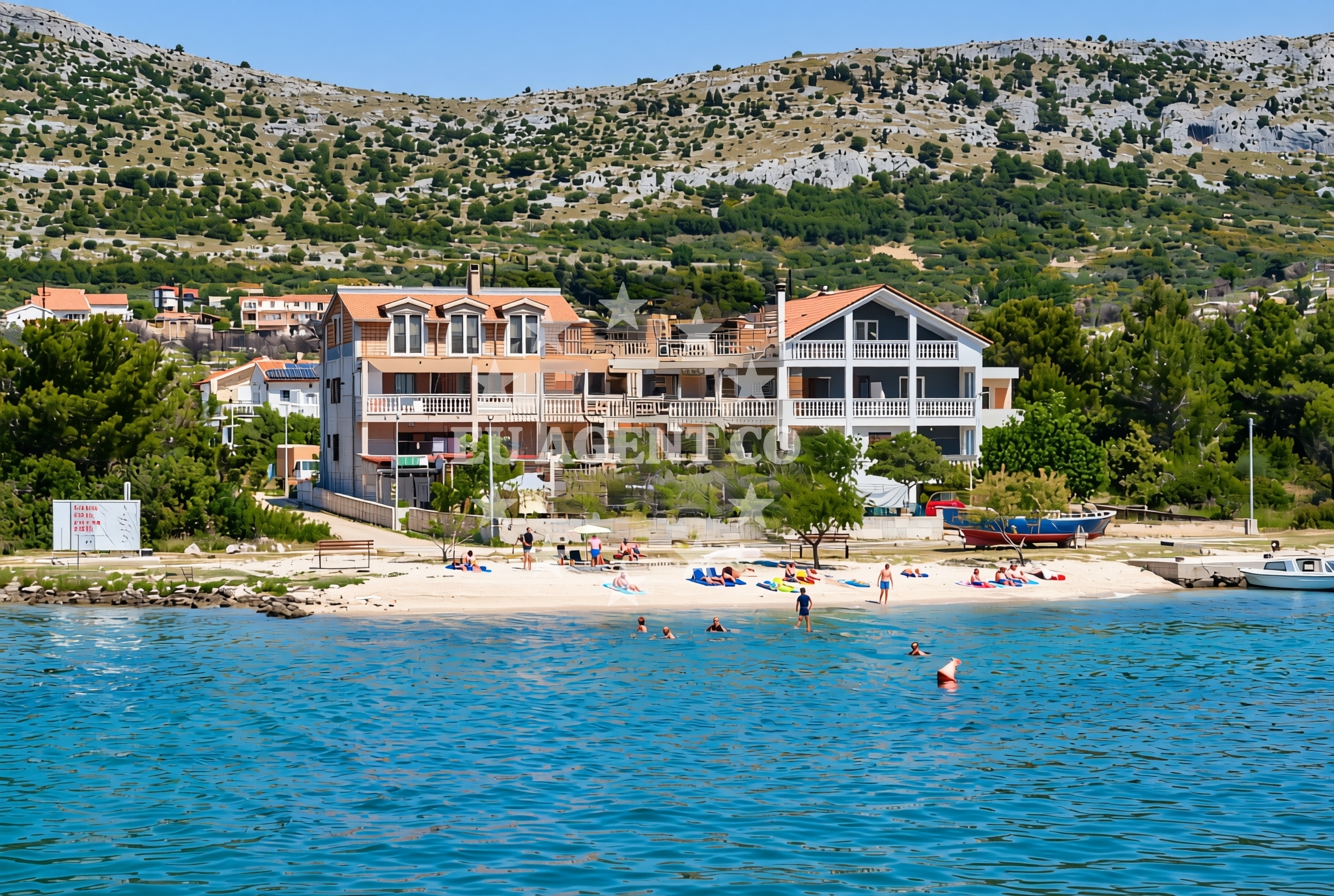 Overview of Grlić, Grebaštica Beach in Grlić