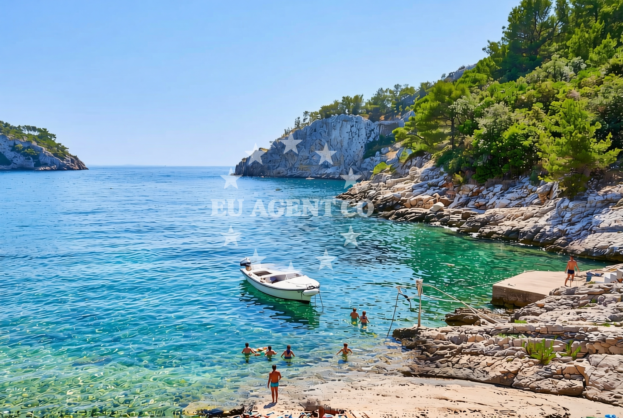 Overview of Grohote (Šolta): beaches and coves (3) in Grohote (Šolta)