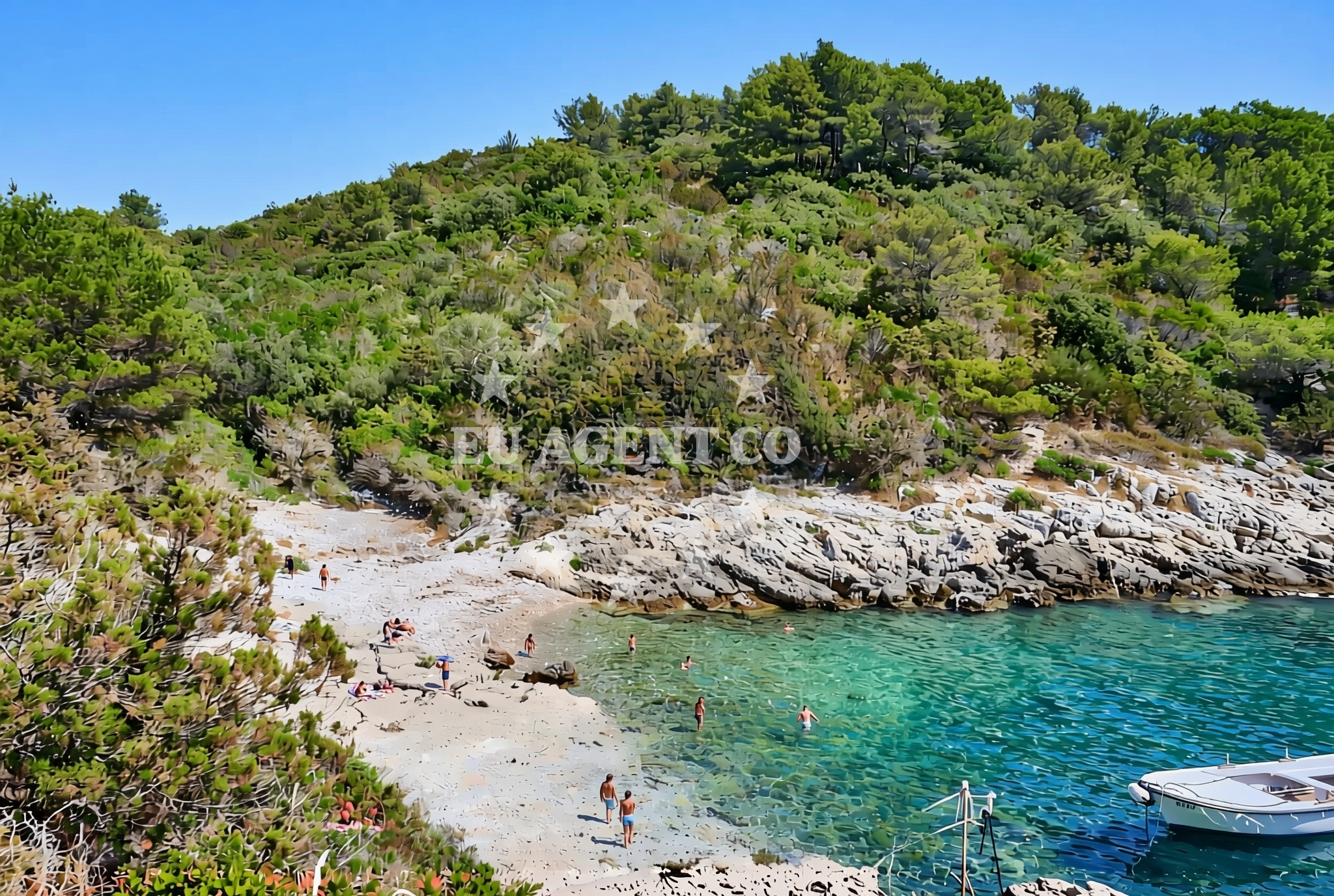 Sea and coastal view of Grohote (Šolta): beaches and coves (3) in Grohote (Šolta)