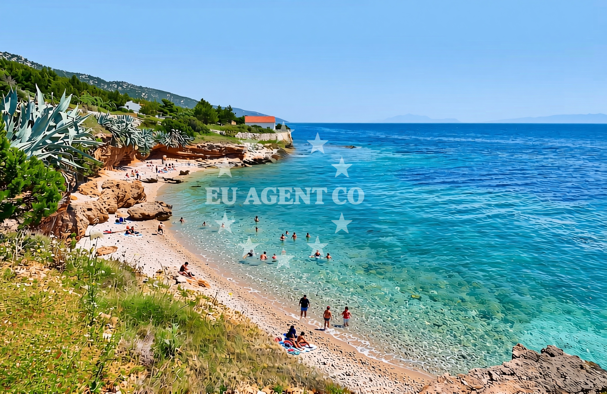 Additional view of Gromin Dolac beach in Zavala 151 A (ground floor), Zavala