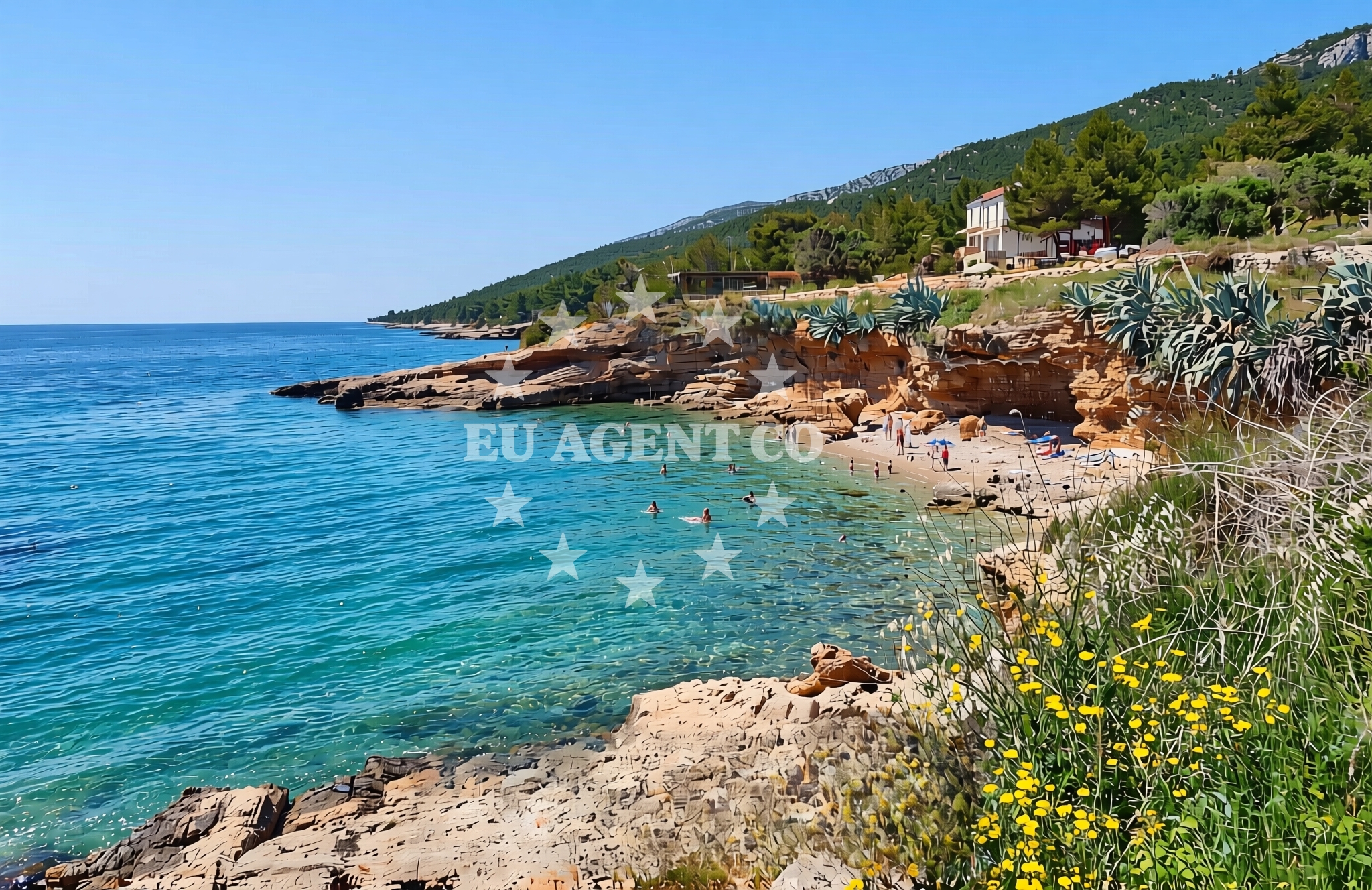 Additional view of Gromin Dolac beach in Zavala 151 A (ground floor), Zavala