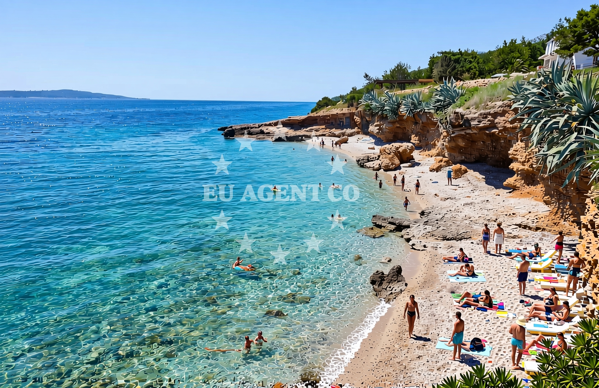 Additional view of Gromin Dolac beach in Zavala 151 A (ground floor), Zavala