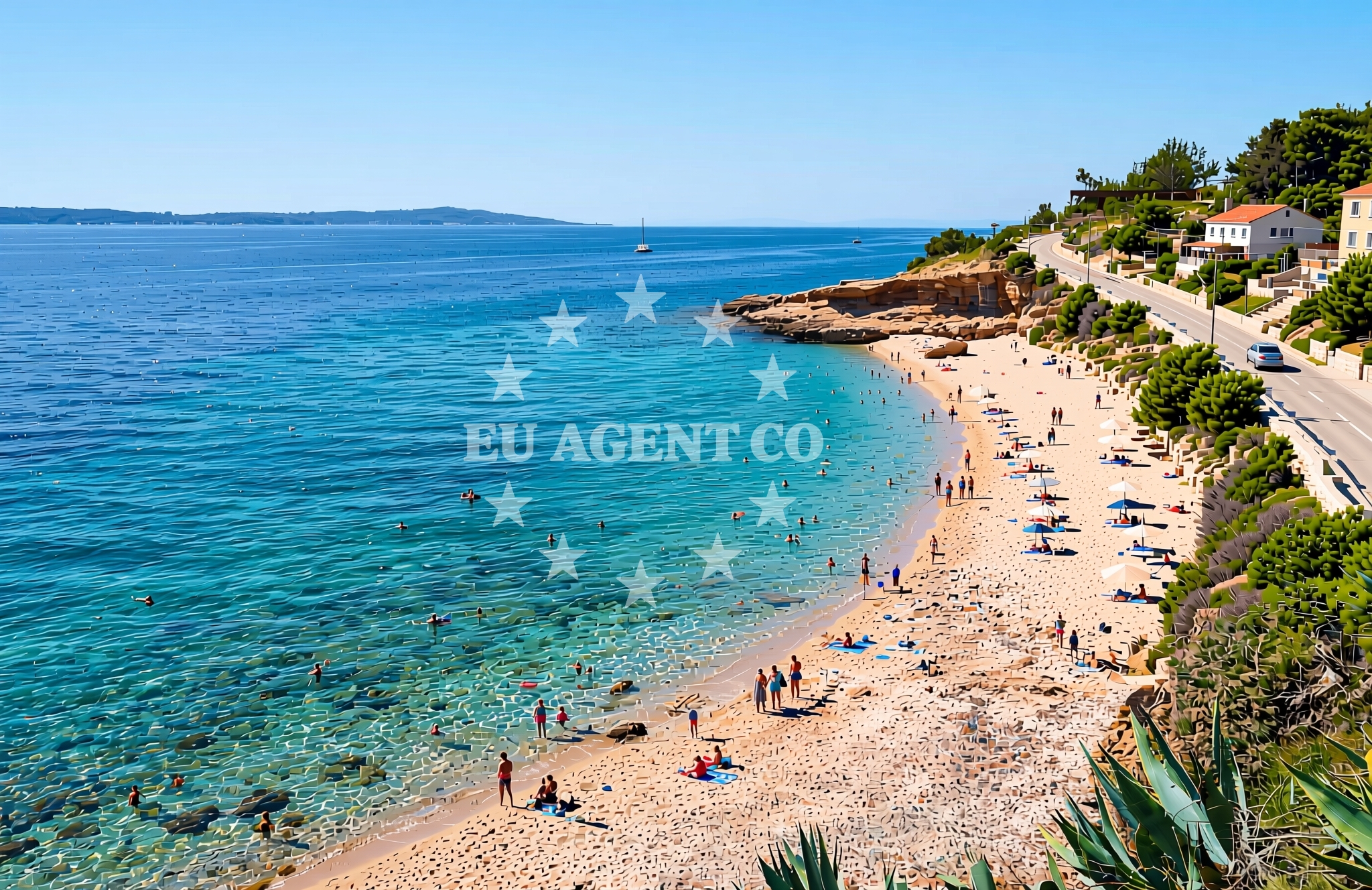 Additional view of Gromin Dolac beach in Zavala 151 A (ground floor), Zavala