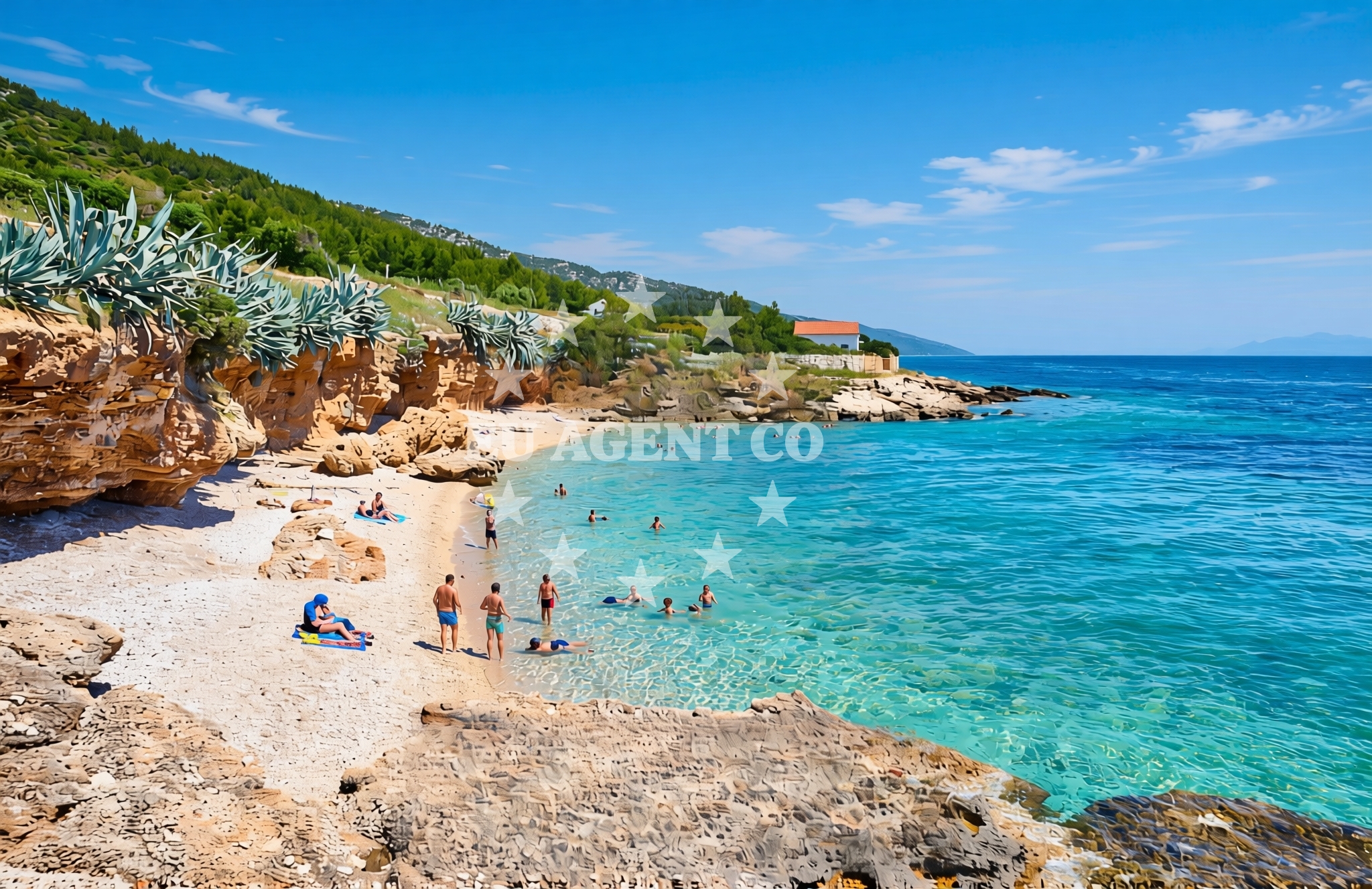 Additional view of Gromin Dolac beach in Zavala 151 A (ground floor), Zavala