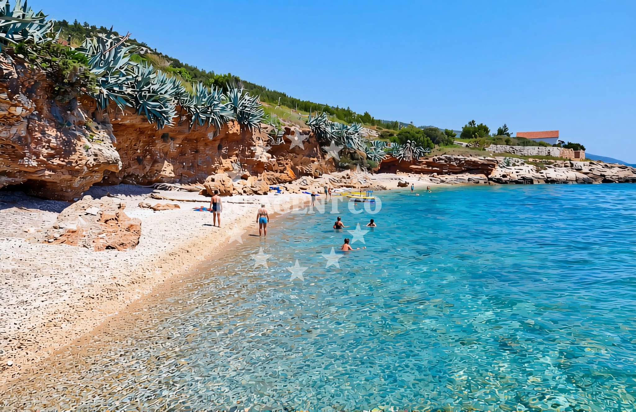 Additional view of Gromin Dolac beach in Zavala 151 A (ground floor), Zavala