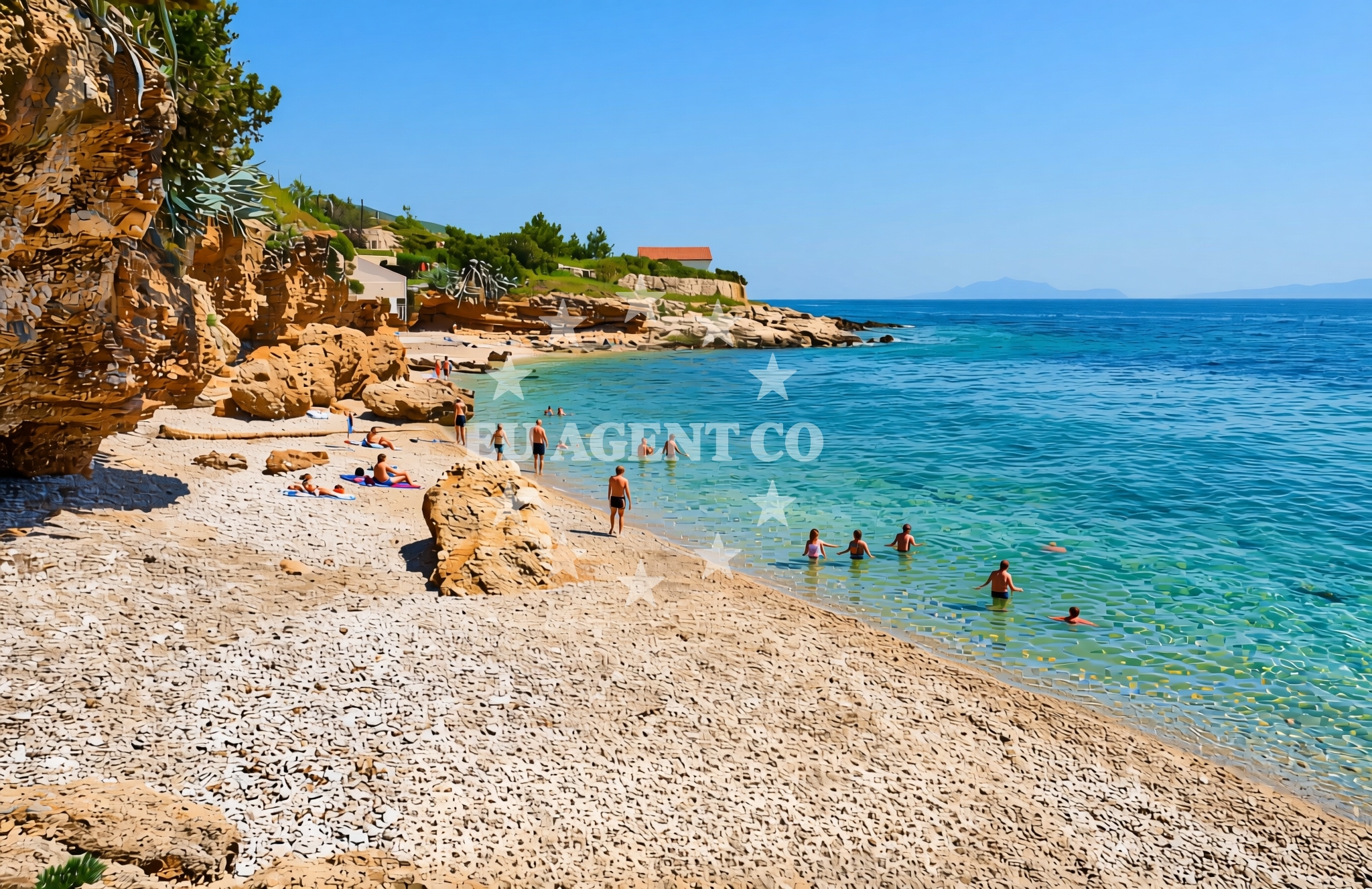 Additional view of Gromin Dolac beach in Zavala 151 A (ground floor), Zavala