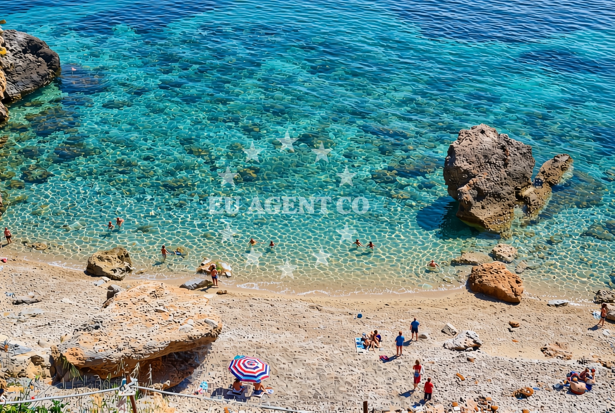 Overview of Gromin Dolac (Hvar): beaches and coves (3) in Gromin Dolac (Hvar)