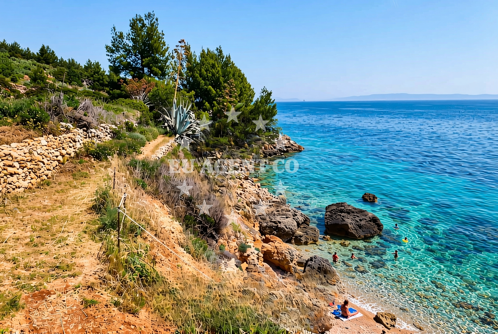 Beach facilities and surroundings at Gromin Dolac (Hvar): beaches and coves (3) in Gromin Dolac (Hvar)