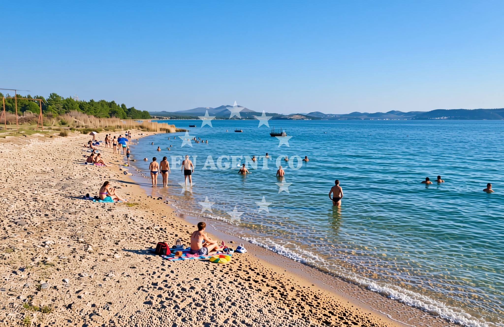 Overview of Guberuša, Gračac (Skradin) Beach in Guberuša