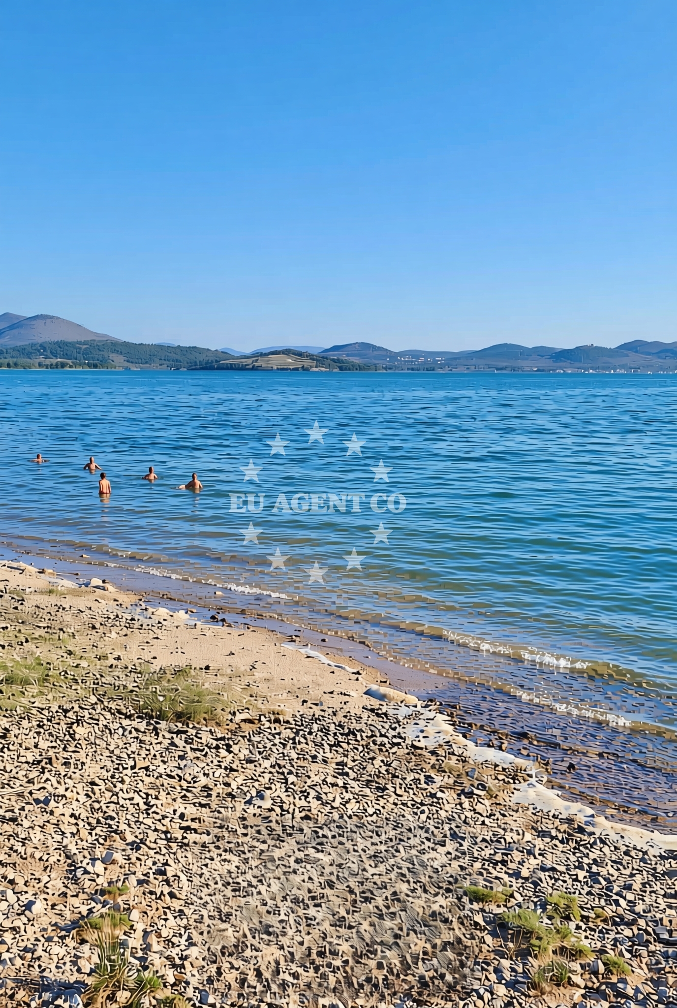 Shoreline and swimming area at Guberuša, Gračac (Skradin) Beach in Guberuša