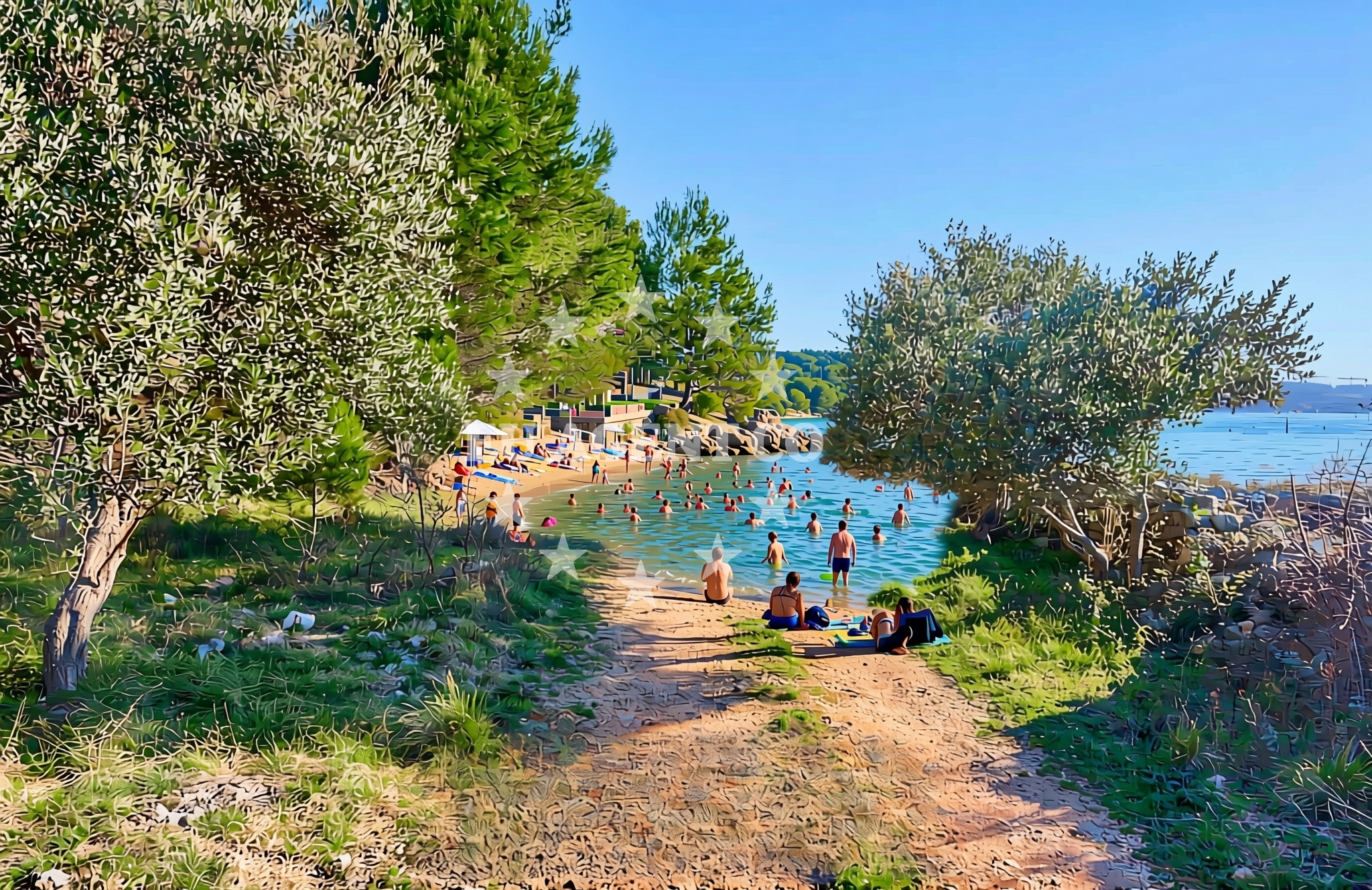 Additional view of Guberuša, Gračac (Skradin) Beach in Guberuša