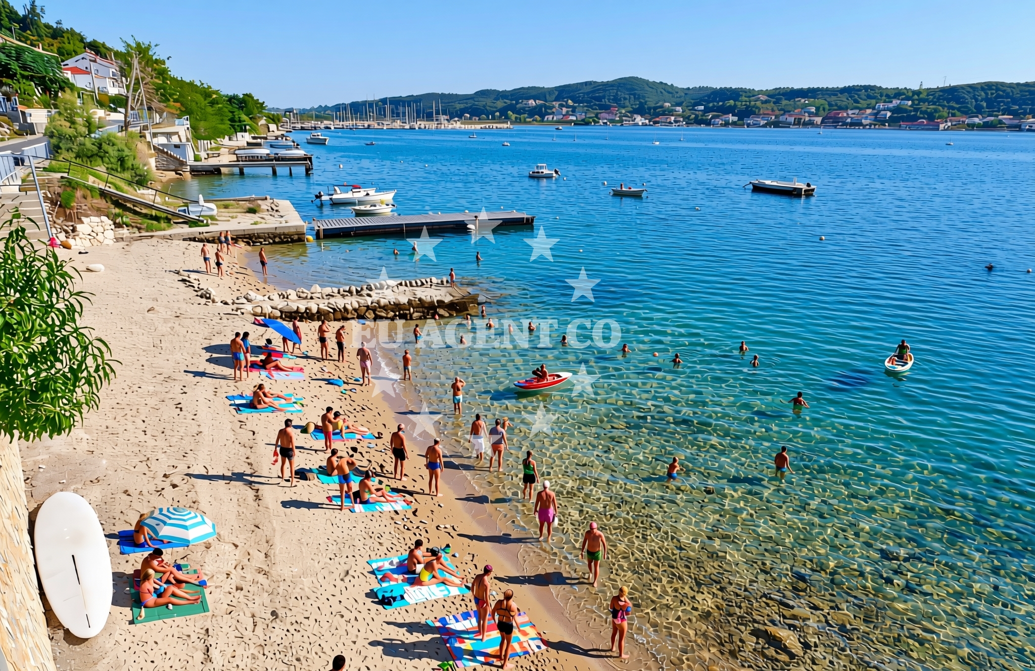 Overview of Gulići, Supetarska Draga (Rab) Beach in Gulići