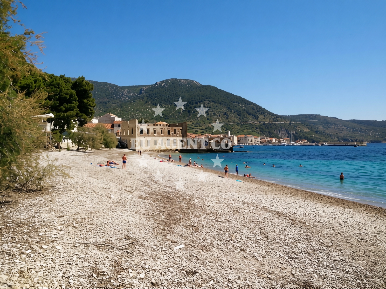 Overview of Gusarica beach in Ulica Kondijina Stroda 6, Komiža
