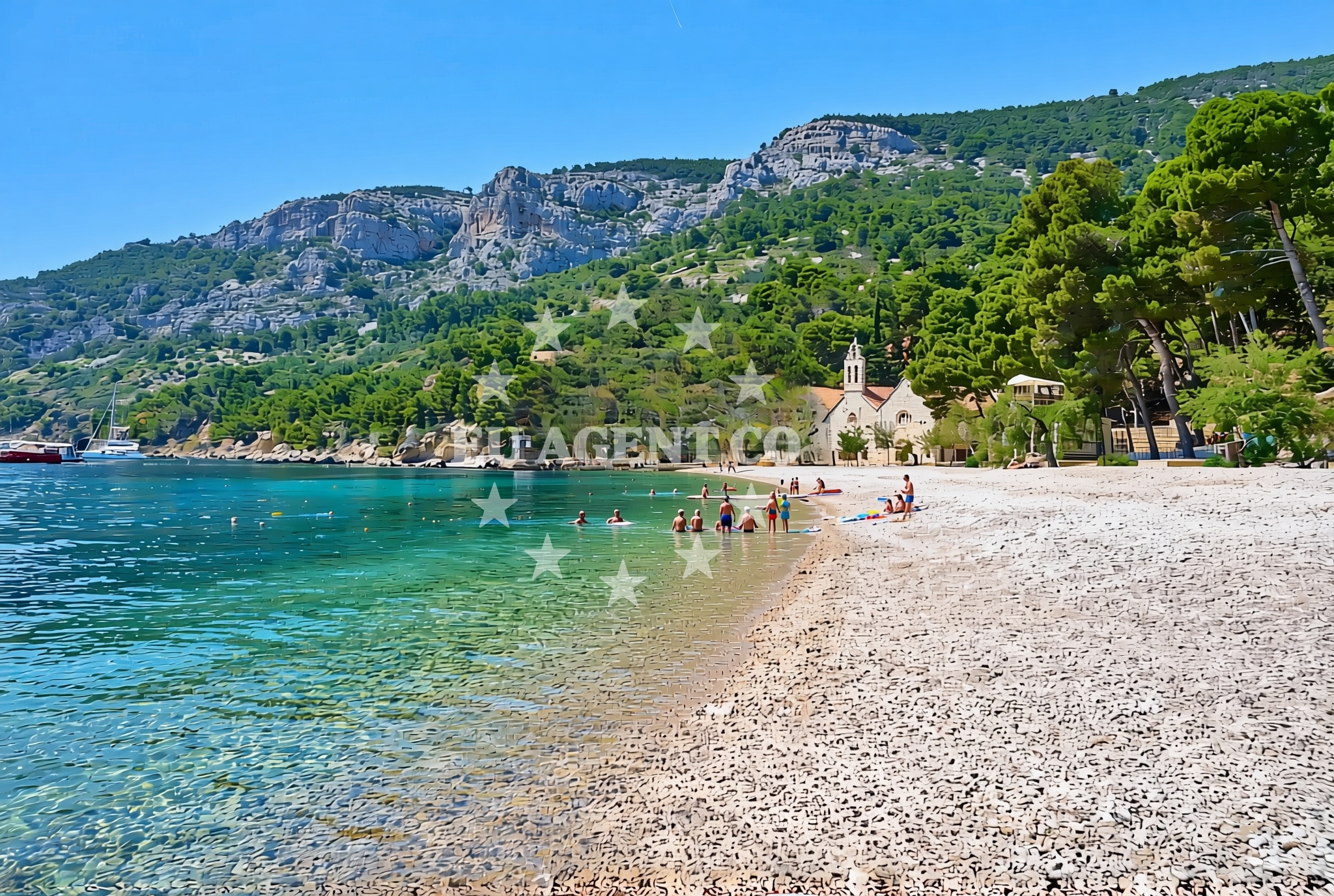 Additional view of Gusarica beach in Ulica Kondijina Stroda 6, Komiža