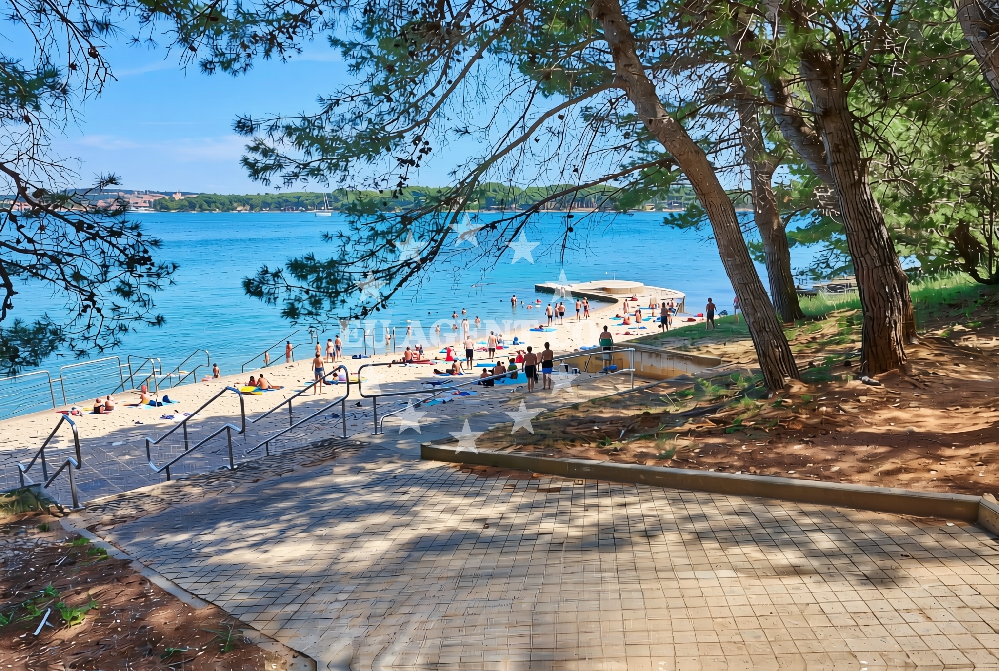 Additional view of Guvnina beach in Krše 56, Premantura