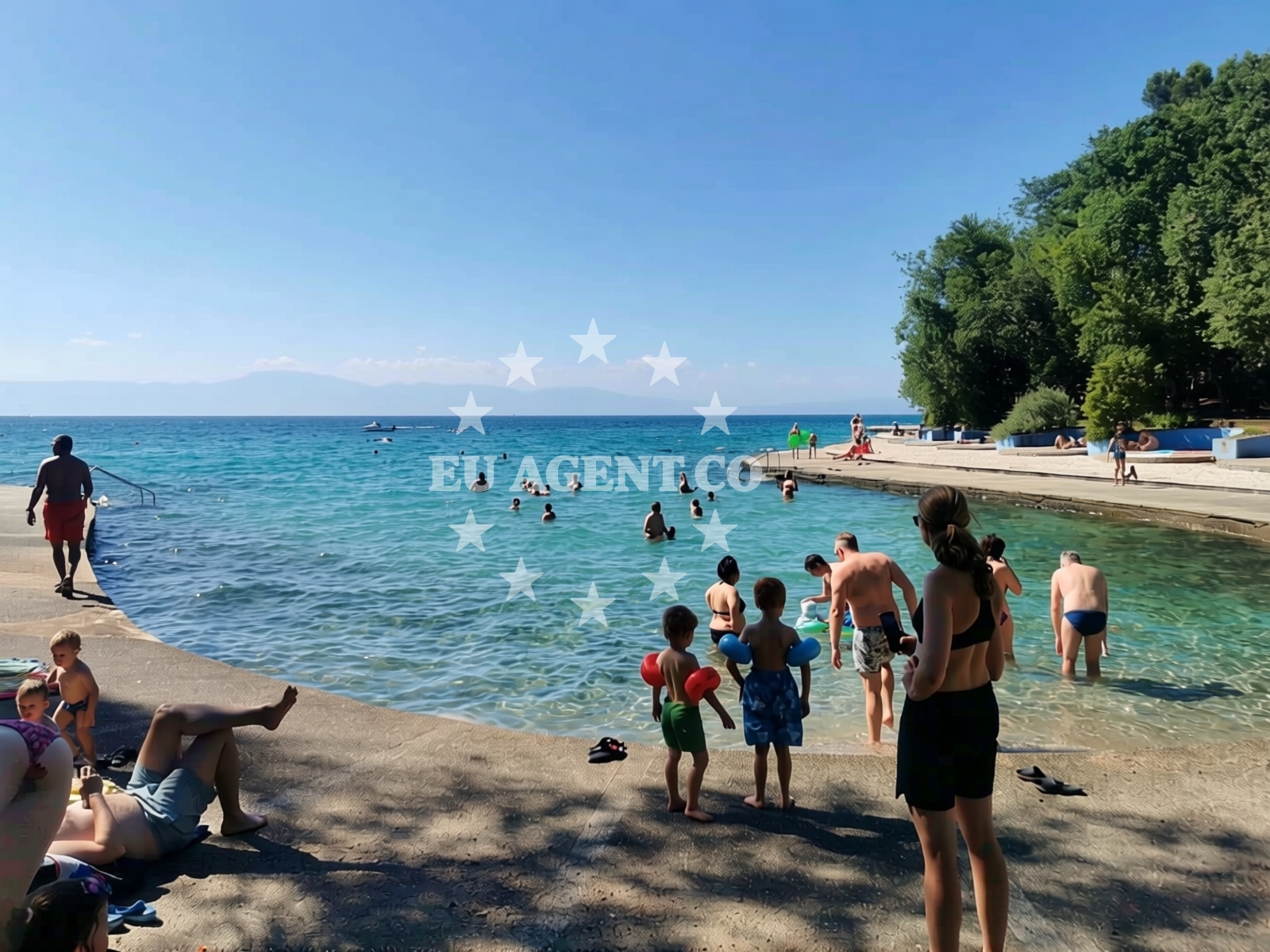 Additional view of Haludovo Beach in Obala 51, Malinska
