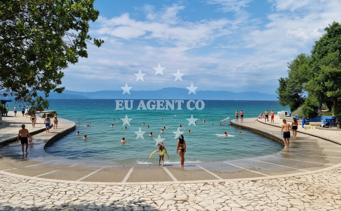 Additional view of Haludovo Beach in Obala 51, Malinska