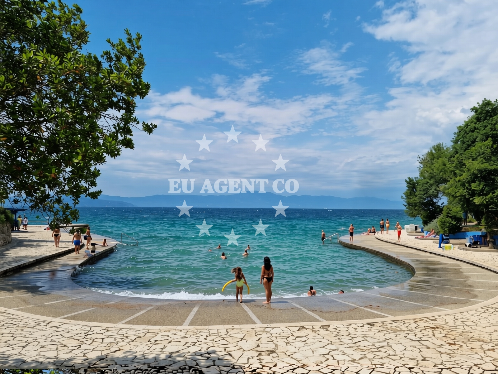 Additional view of Haludovo Beach in Obala 51, Malinska