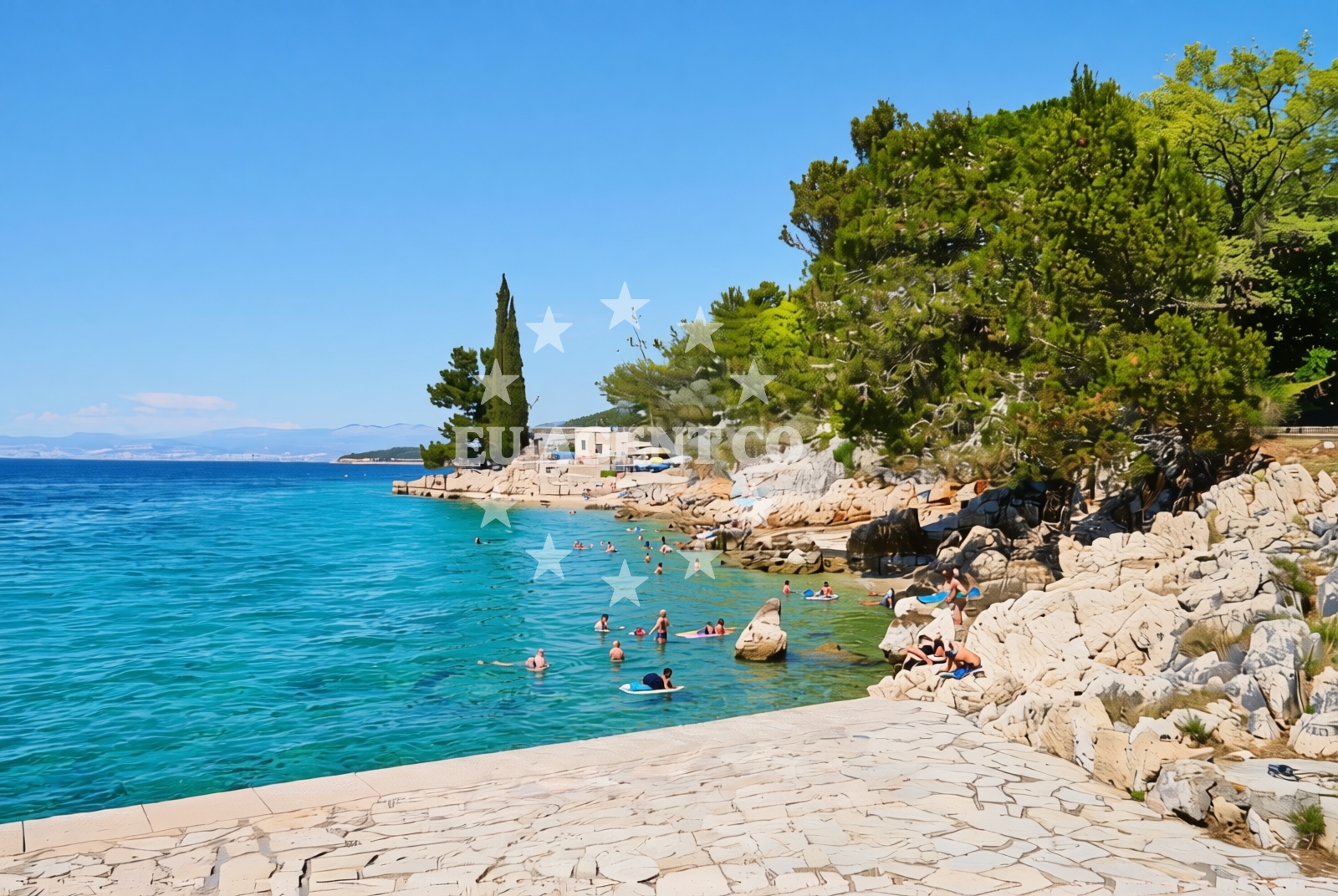 Additional view of Haludovo Beach in Obala 51, Malinska