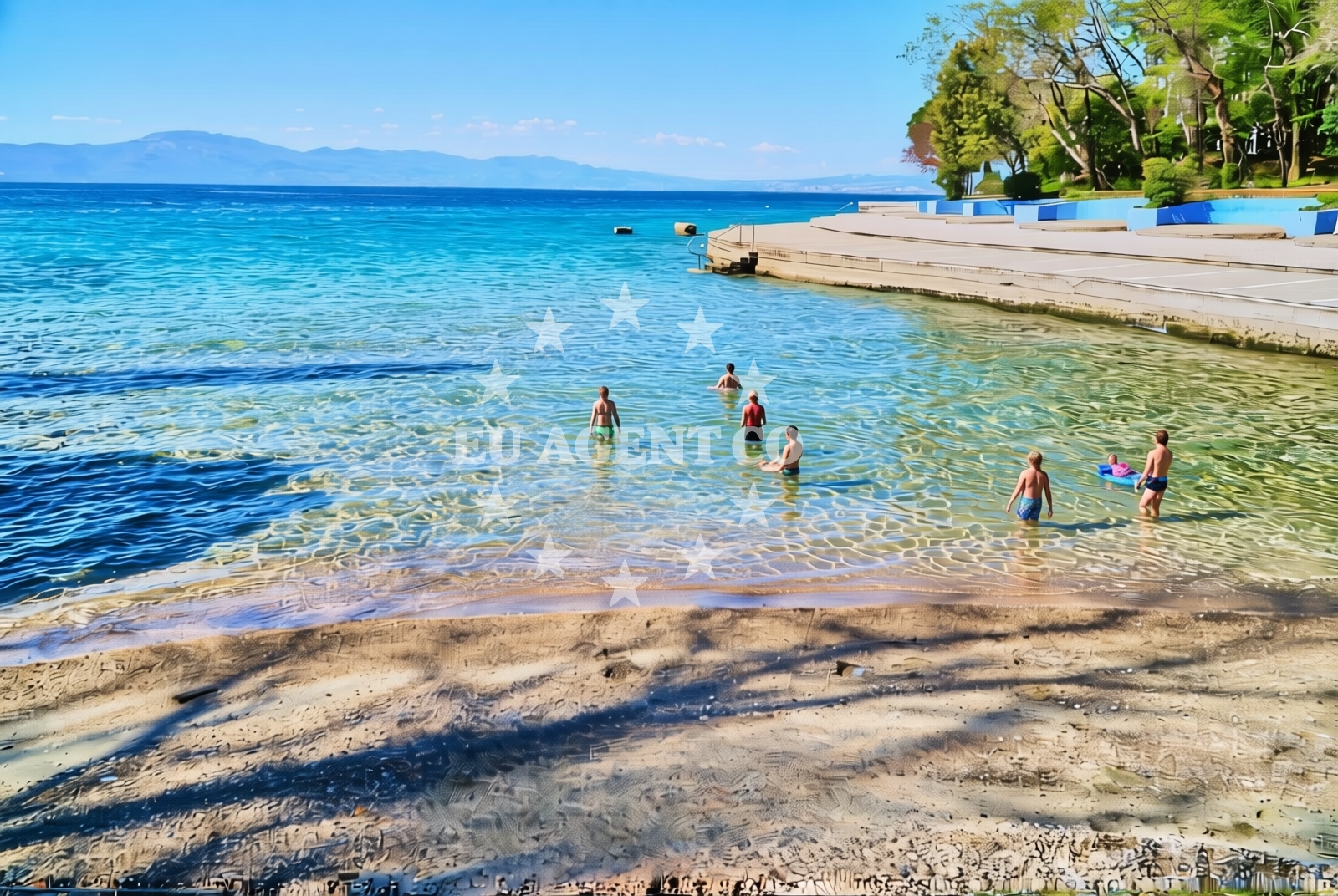 Additional view of Haludovo Beach in Obala 51, Malinska