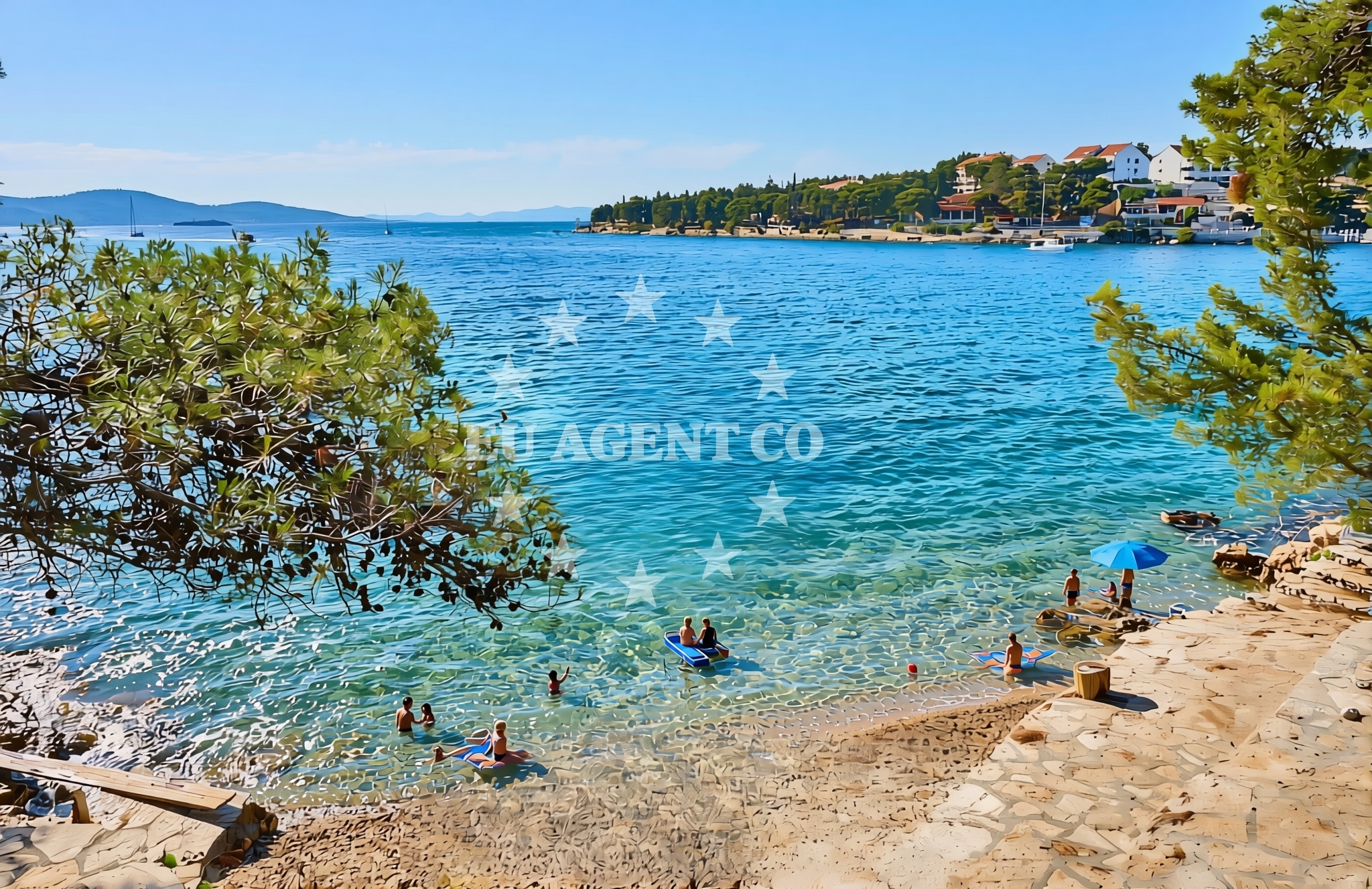 Additional view of Hana beach in Vlaška I 18, Milna