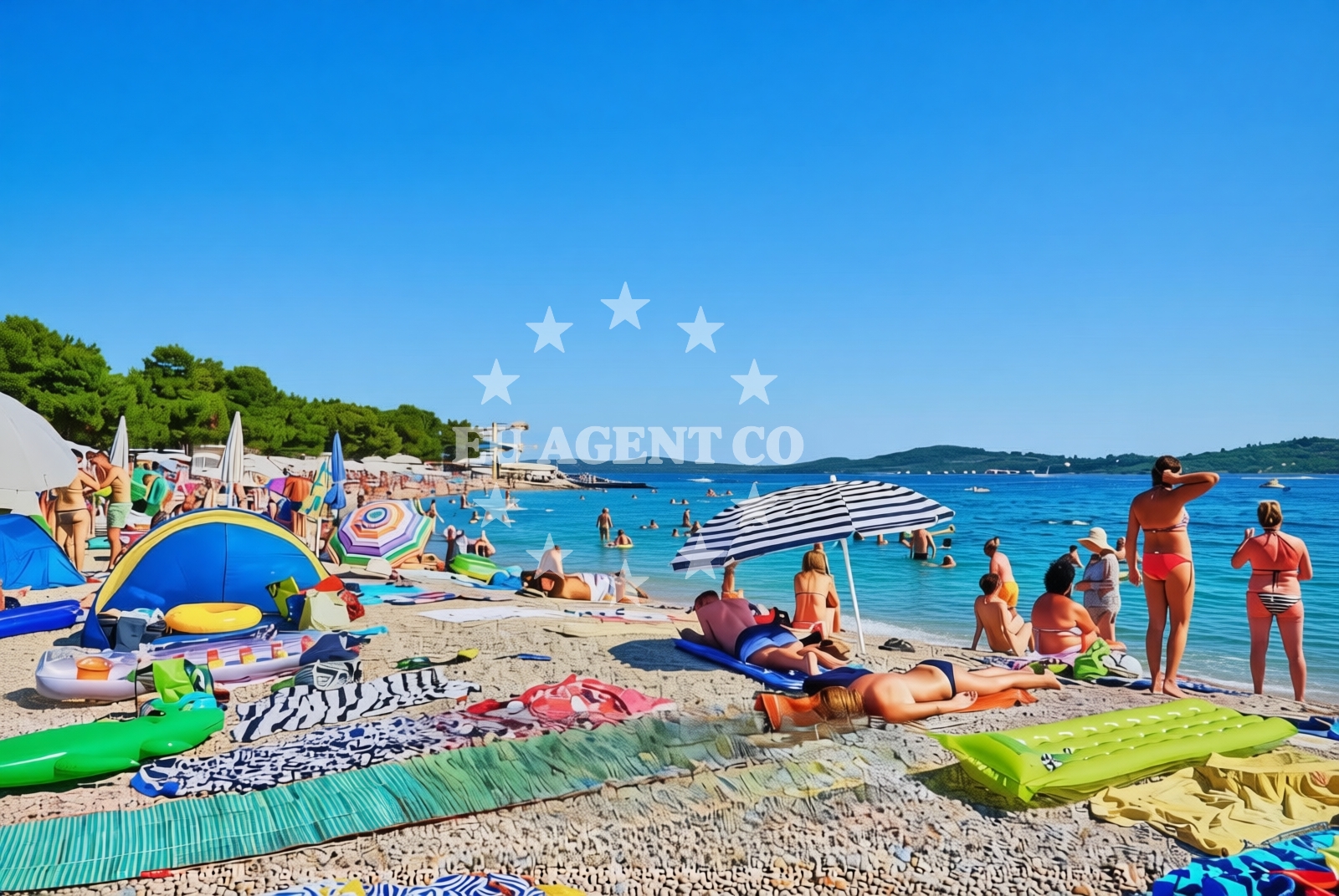 Additional view of Hangar beach in 11 Kraje ulica, Vodice