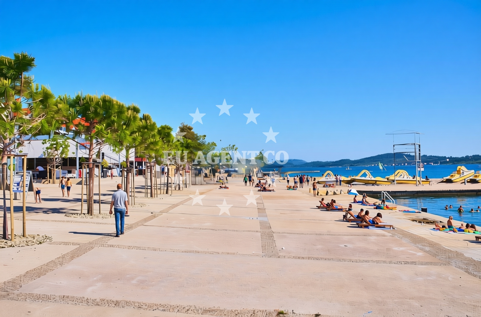 Additional view of Hangar beach in 11 Kraje ulica, Vodice