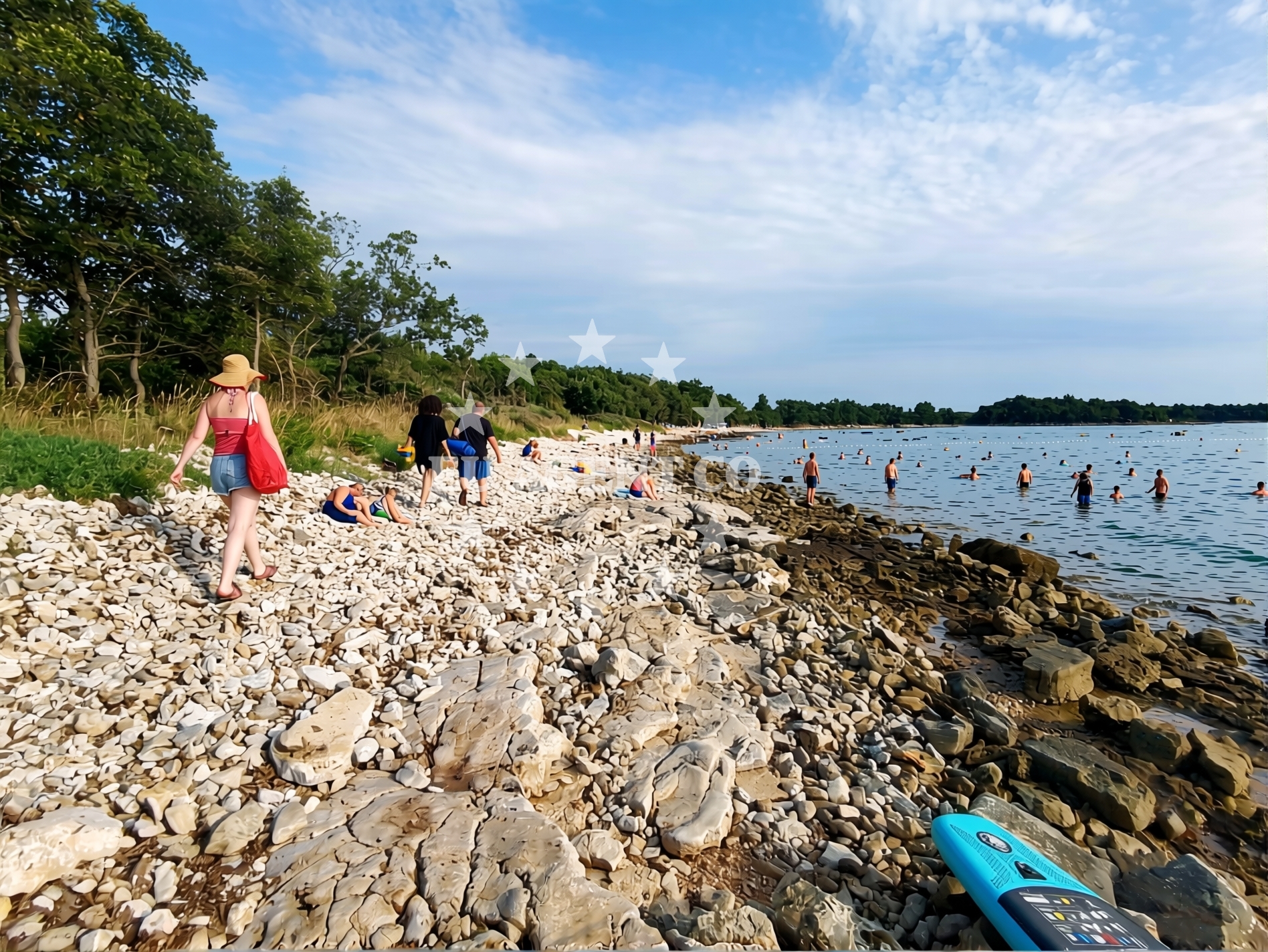 Overview of Hawaii beach in 2 Pučki trg, Poreč