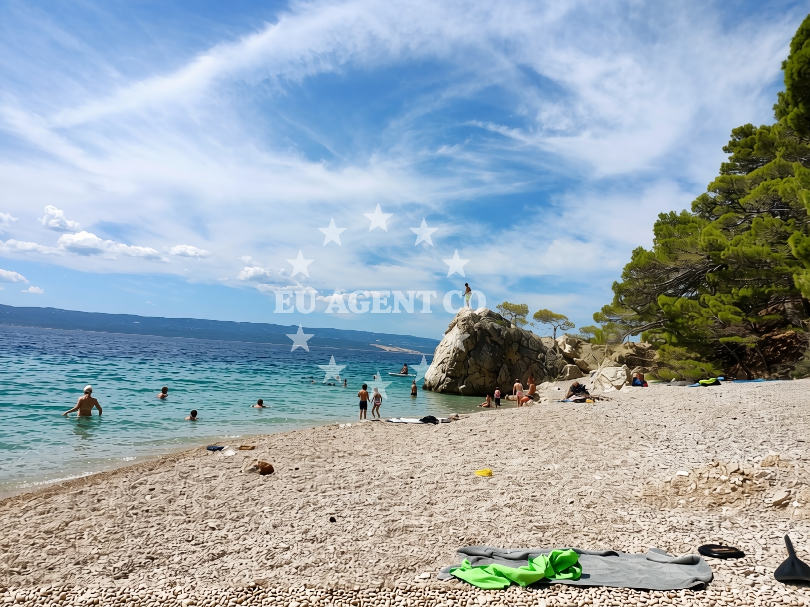 Beach facilities and surroundings at Hidden beach in 14 Gornji Fistonici, Pisak