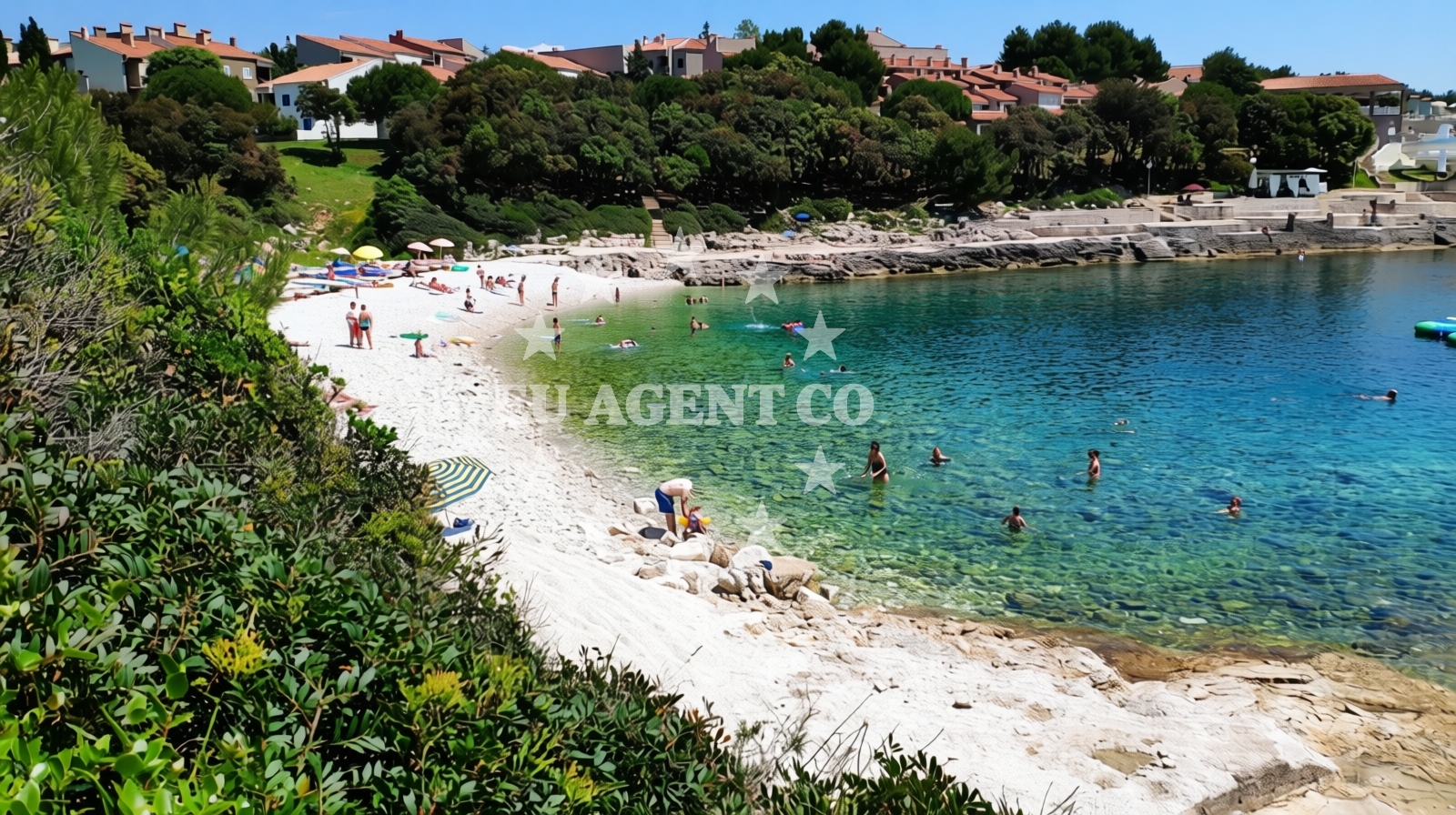 Overview of Histria beach in Verudella 11, Pula