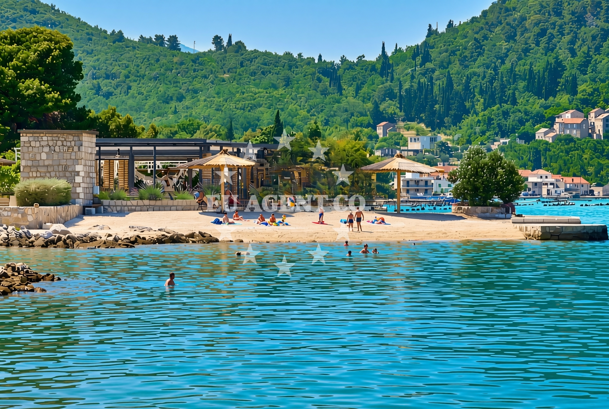 Overview of Hodilje sredina, Hodilje Beach in Hodilje sredina