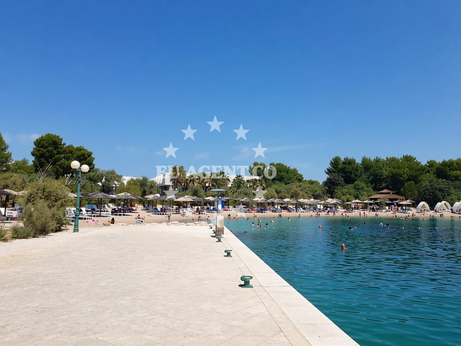 Sea and coastal view of Hotel Ivan Beach