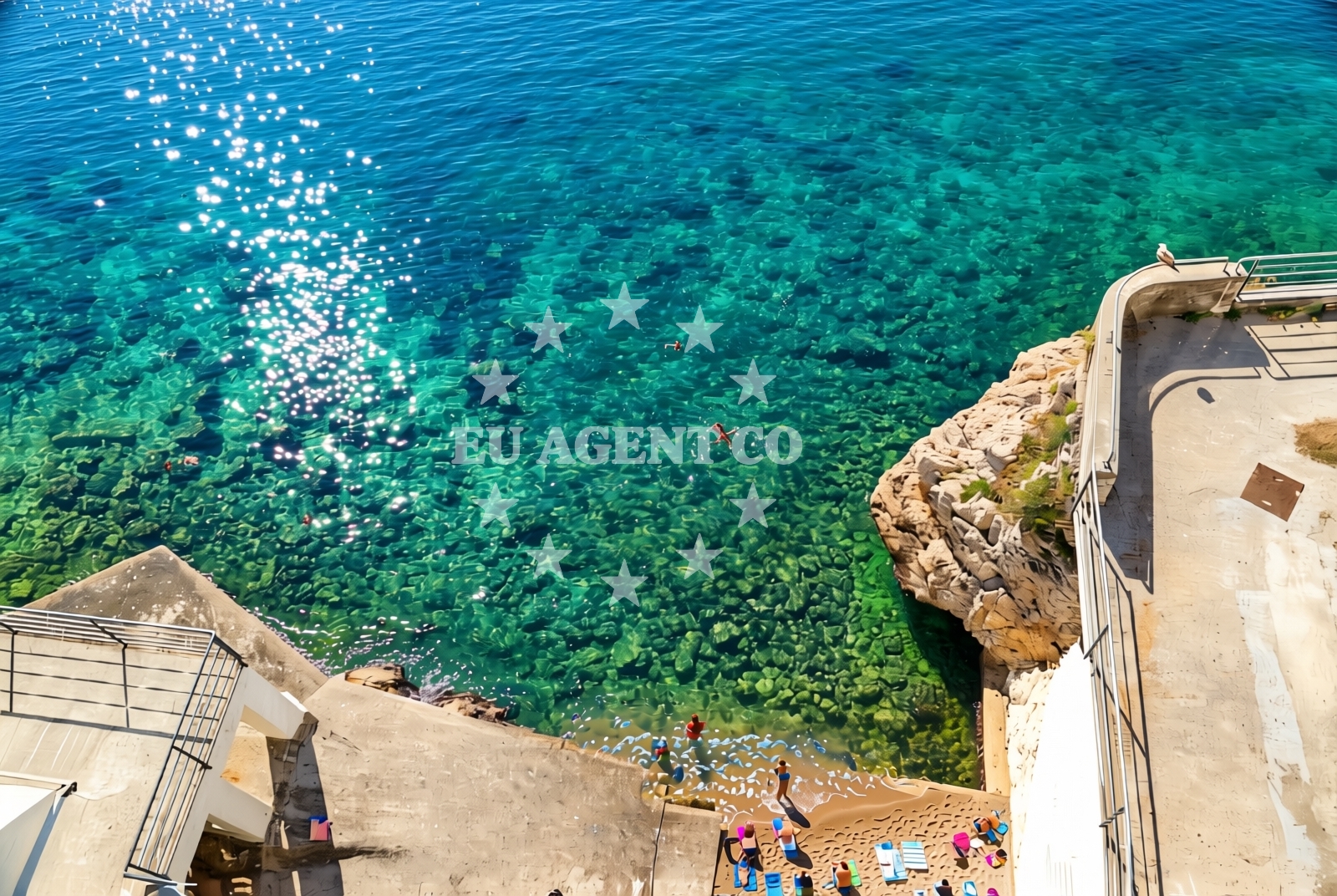 Overview of Hotel Jadran, Rijeka Beach in Hotel Jadran