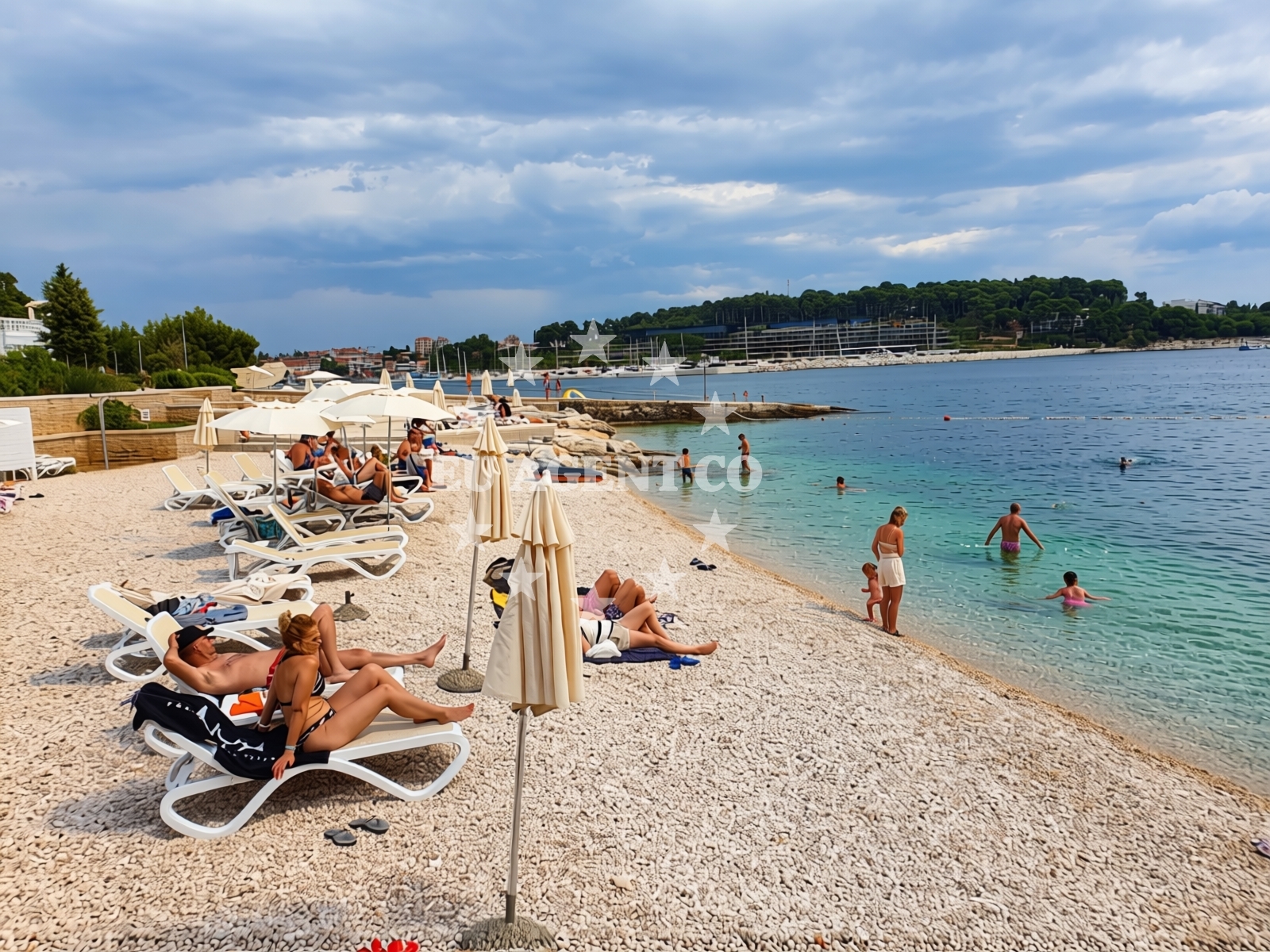 Overview of Hotel Katarina Beach in Otok Sv. Katarina, Rovinj
