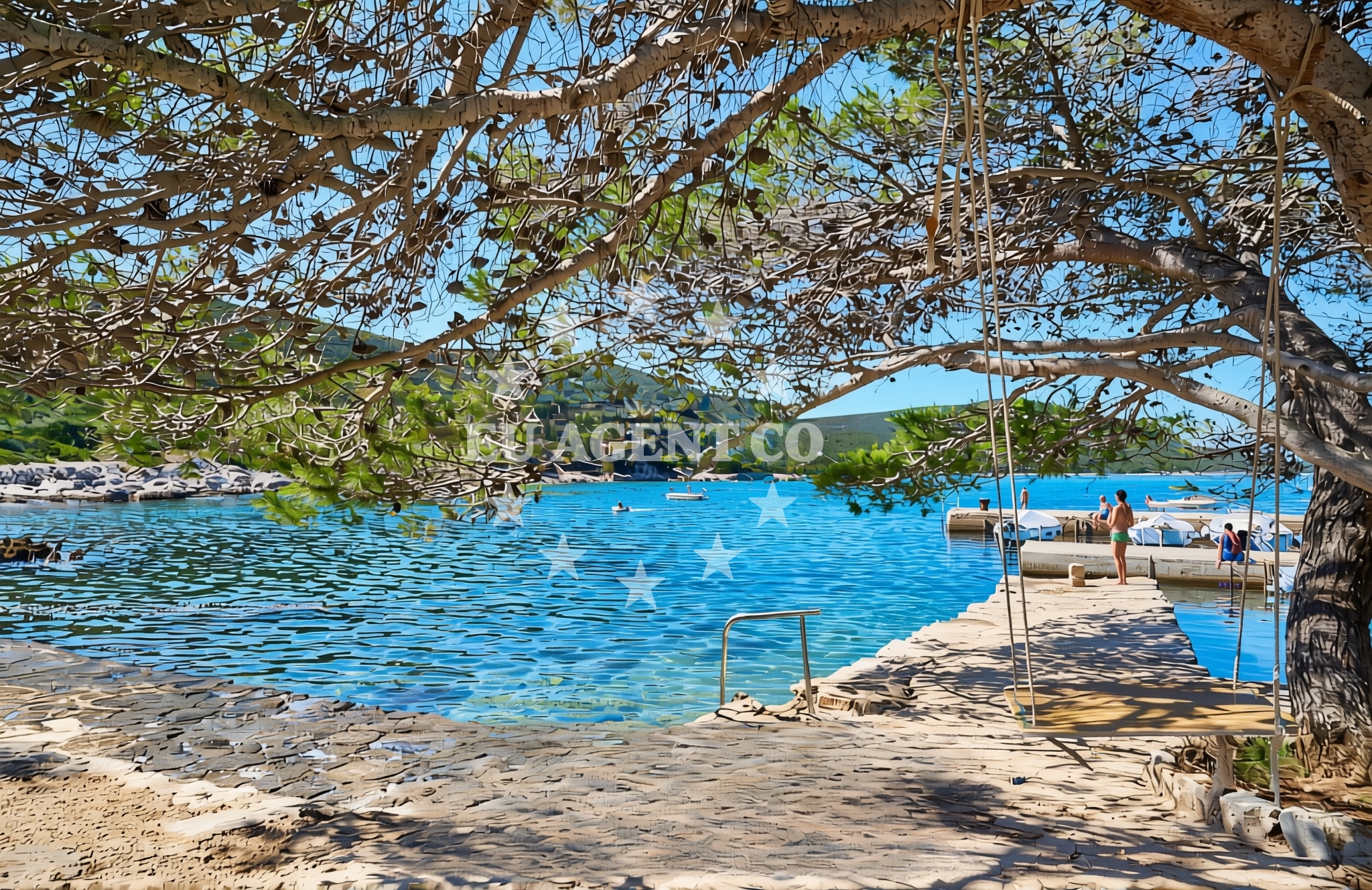 Additional view of Hrvatin, Sestrunj (Sestrunj) Beach in Hrvatin